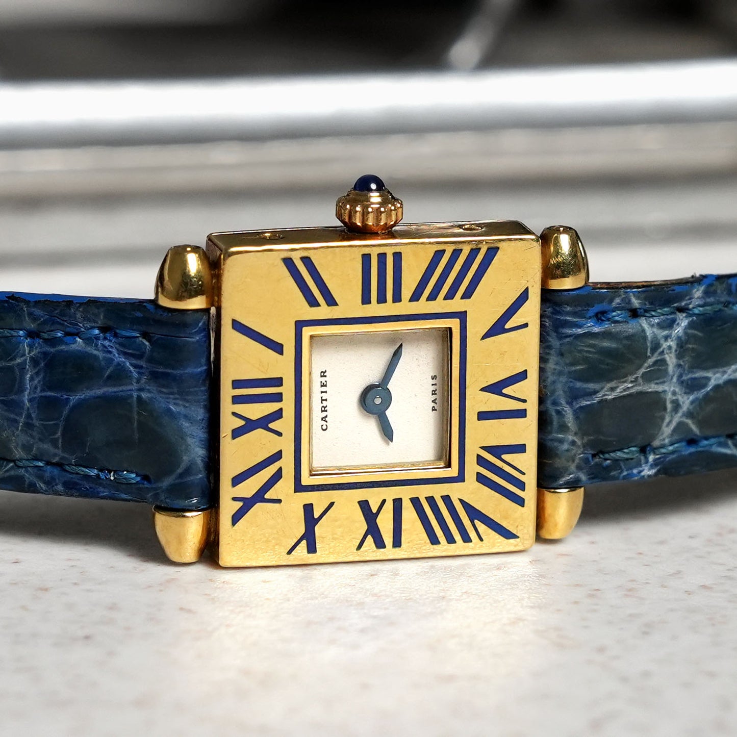 Cartier Quadrant, 'Paris' Signed, Yellow Gold