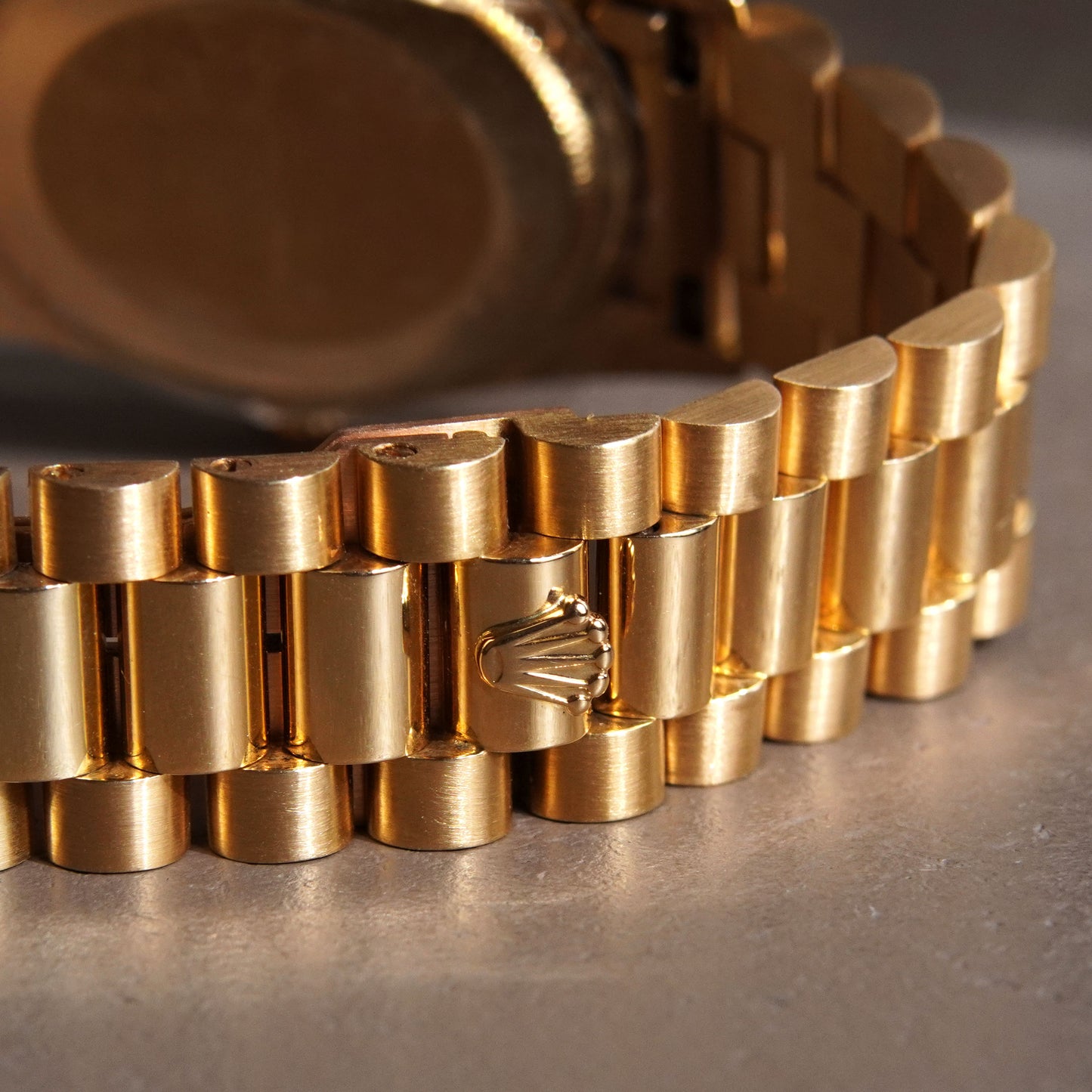 Rolex Day-Date 18038, Missoni Dial with Diamonds and Sapphires, Yellow Gold