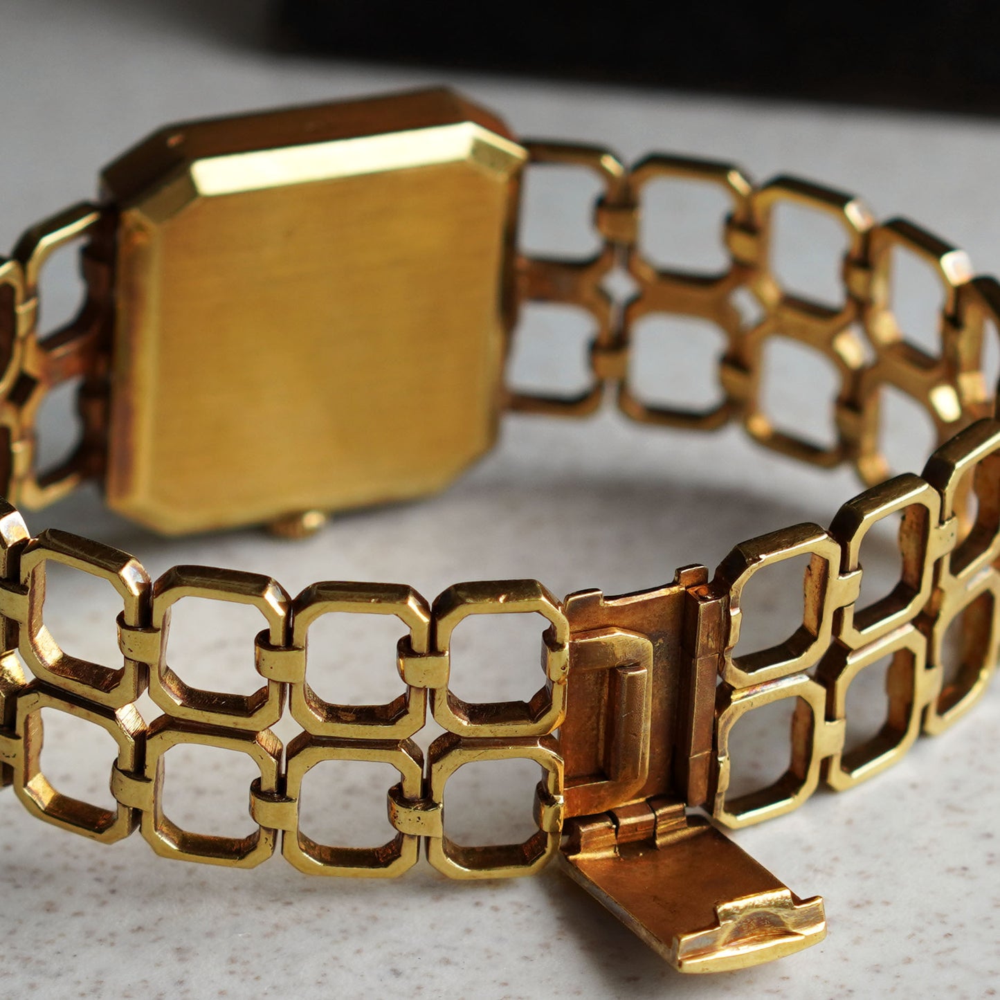 Rare Omega De Ville Bracelet Watch, Yellow Gold