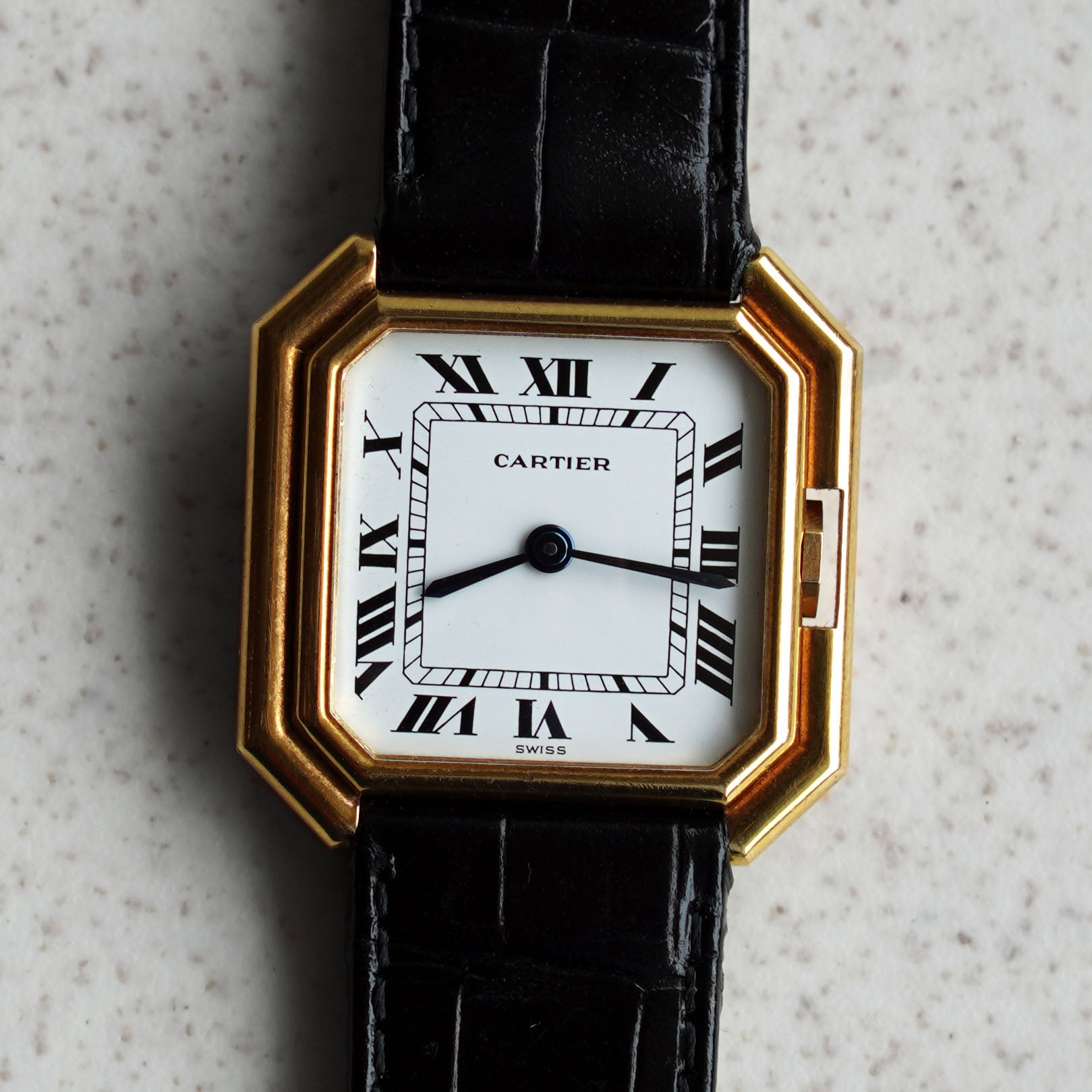 Cartier Ceinture LM, Manual wind, Swiss-only “Mark 2” dial, Yellow Gold