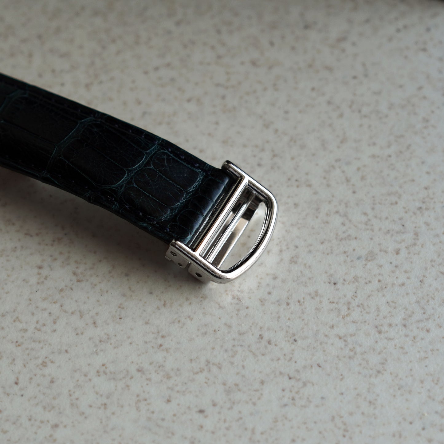 Cartier Tank Française with Date and Cartier Factory Diamond Bezel, New Old Stock, White Gold