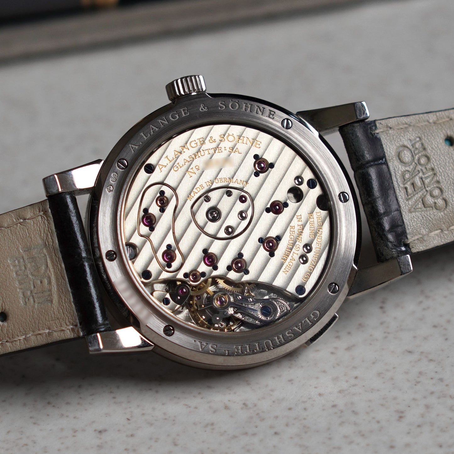 A. Lange & Sohne Lange 1 "Soiree", Mother of Pearl dial, White Gold