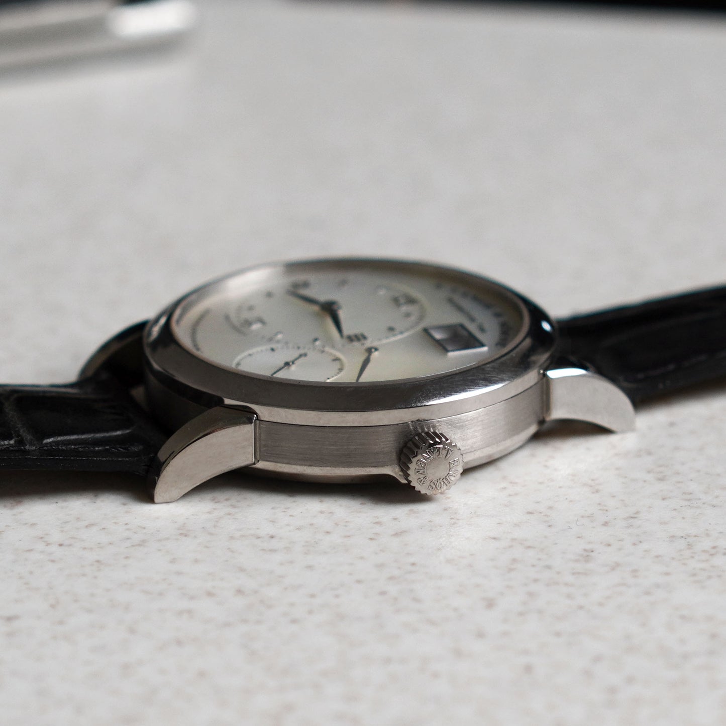 A. Lange & Sohne Lange 1 "Soiree", Mother of Pearl dial, White Gold