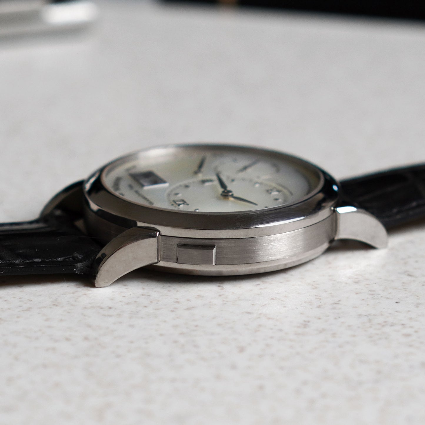 A. Lange & Sohne Lange 1 "Soiree", Mother of Pearl dial, White Gold