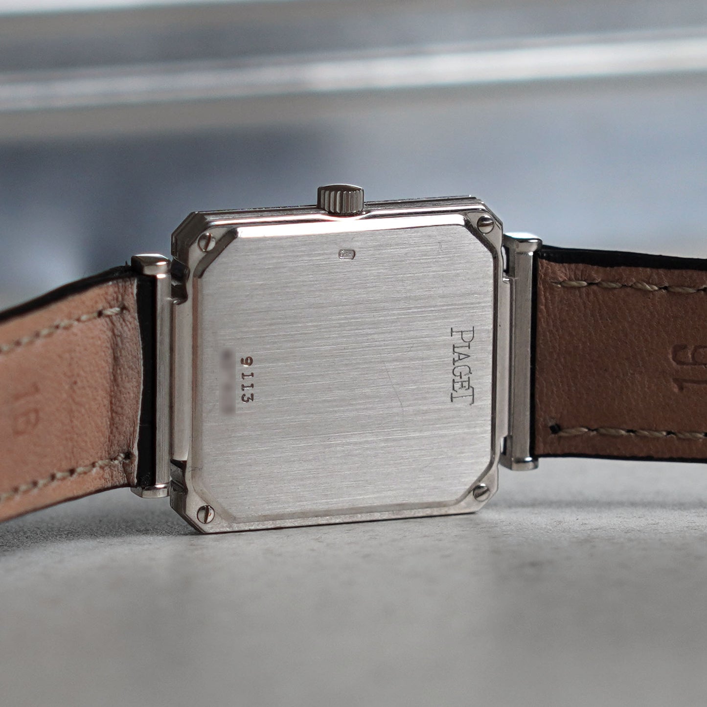 Piaget Polo with Vertical Ribbed Dial, Manual Wind, White Gold
