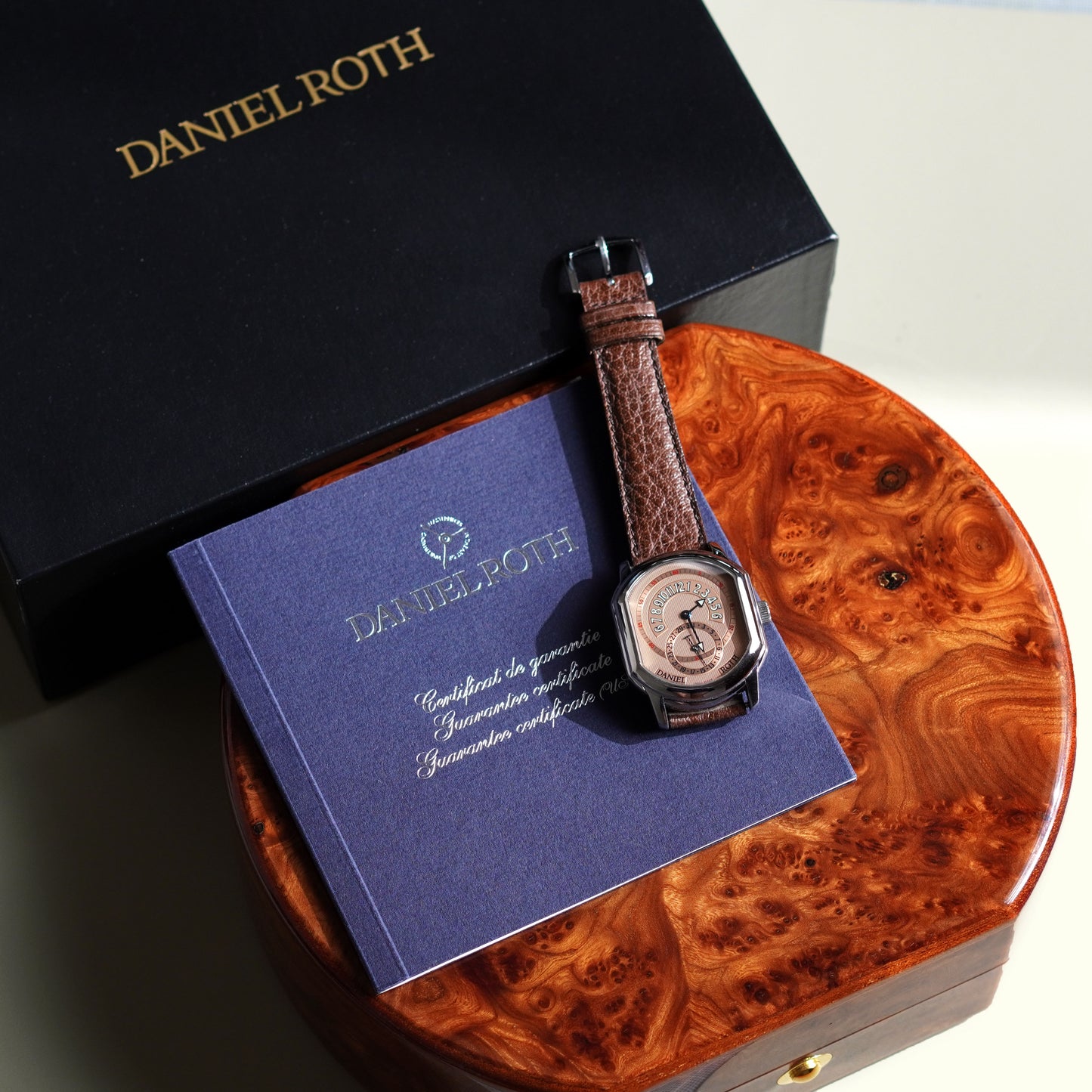 Daniel Roth Premier Retrograde Salmon Dial, Steel