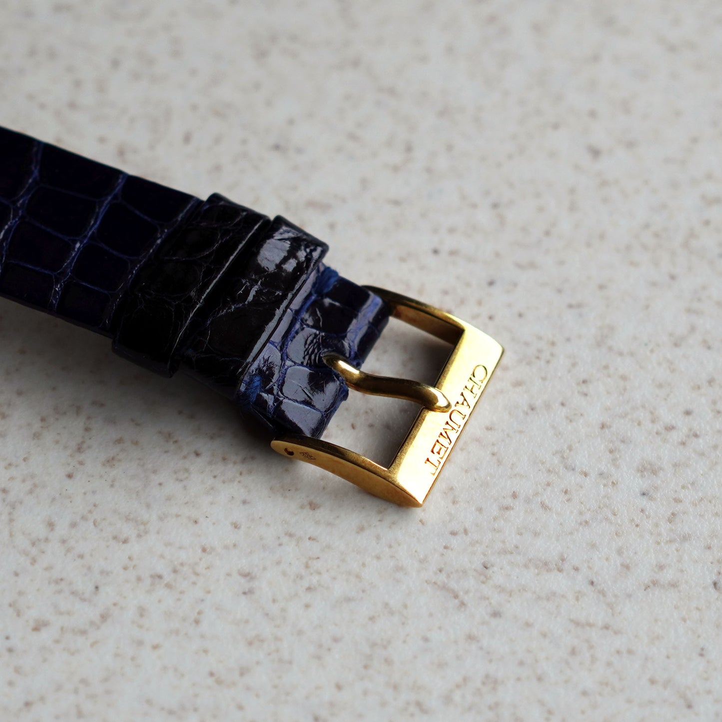 Rare Chaumet 13A, Factory Diamond Bezel and Skeleton Dial, Yellow Gold