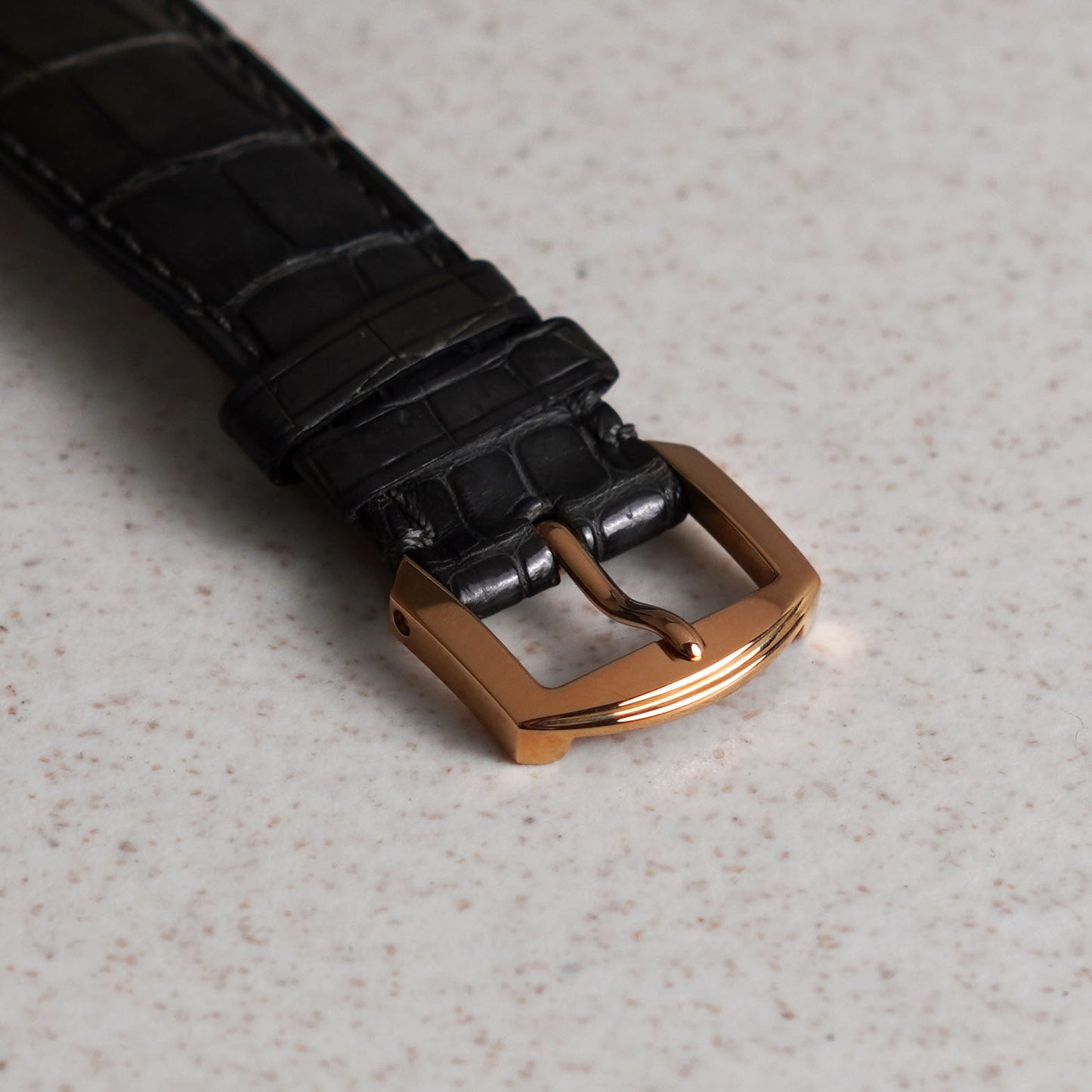 Daniel Roth Double Ellipse GMT, Grey “Pinstripe” Guilloché dial, Rose Gold