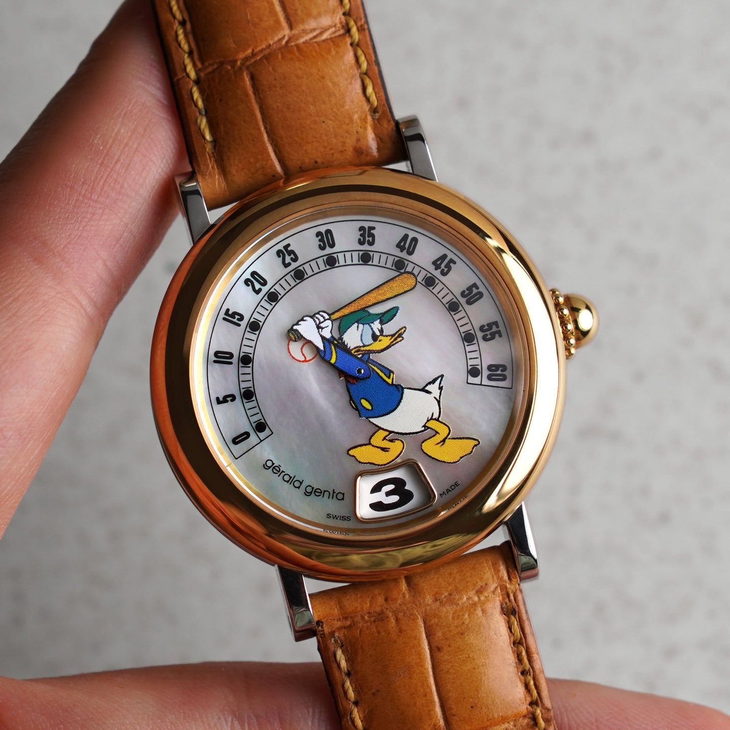 Gerald Genta Retro Fantasy Donald Duck, Automatic, Steel and Gold