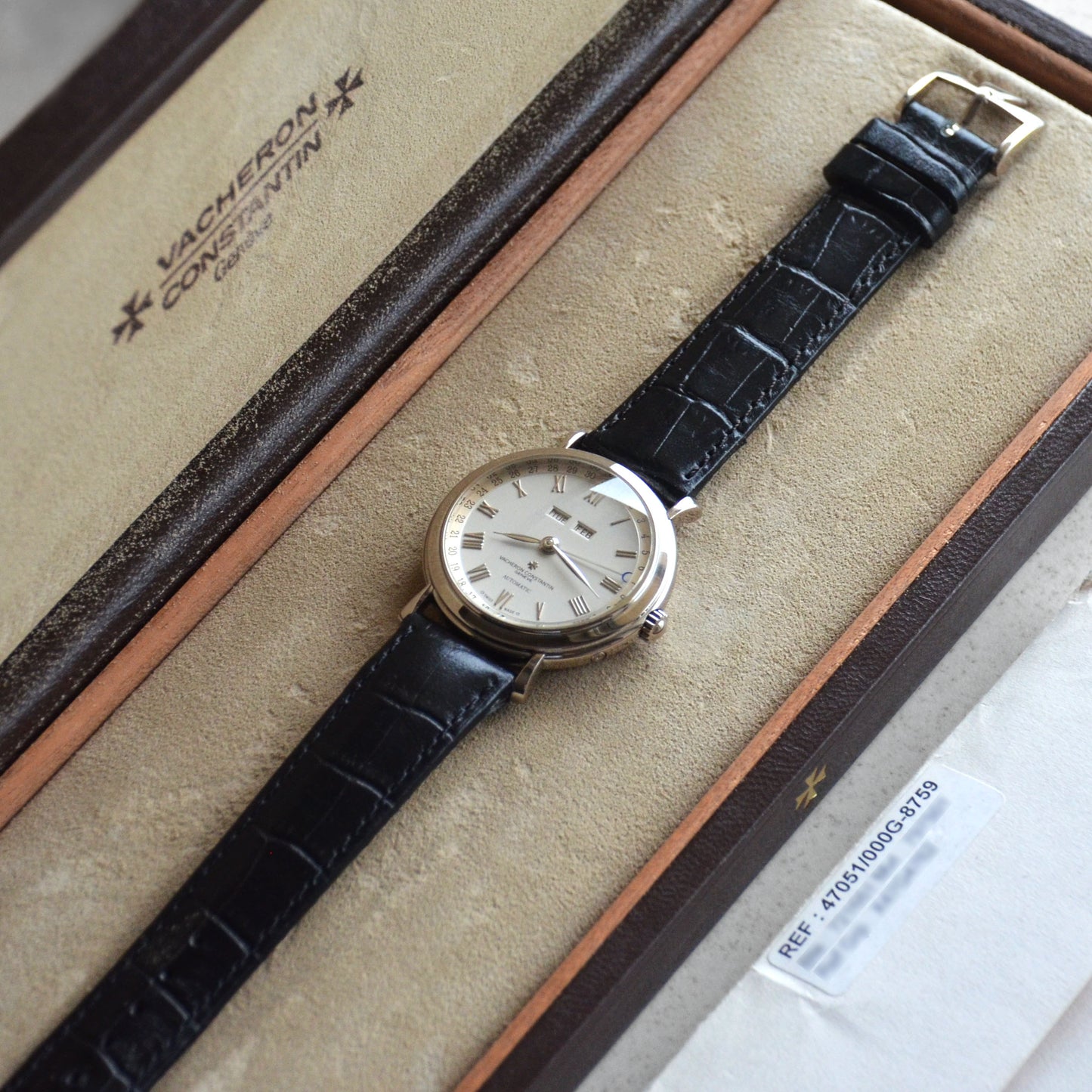 Vacheron Constantin Les Historiques Triple Calendar, White Gold