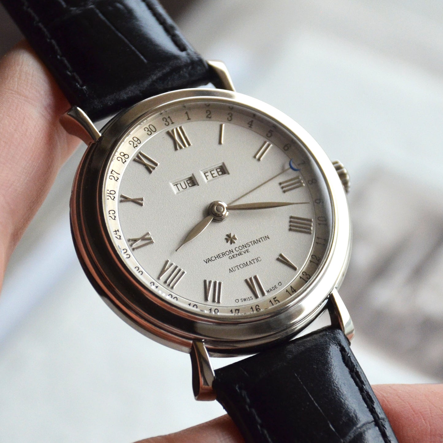 Vacheron Constantin Les Historiques Triple Calendar, White Gold