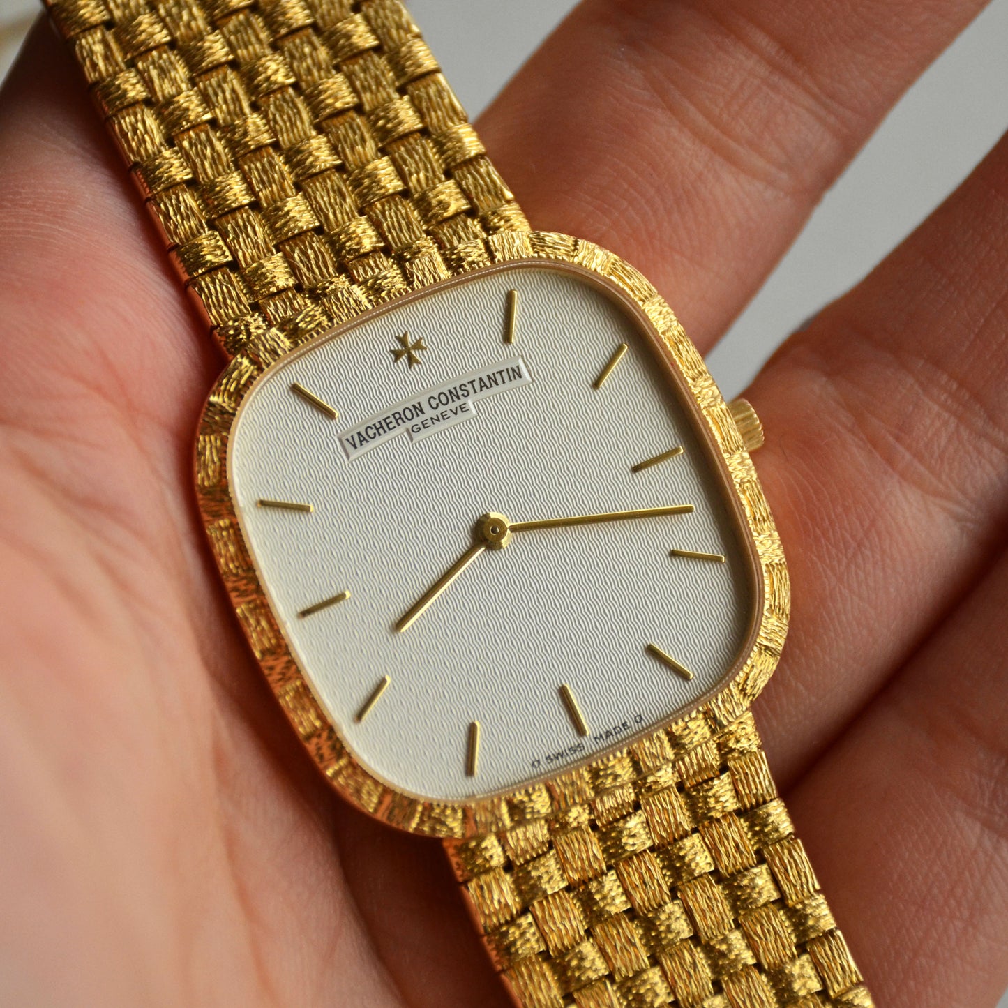 Vacheron Constantin Mesh Doll Bracelet Wristwatch, Yellow Gold
