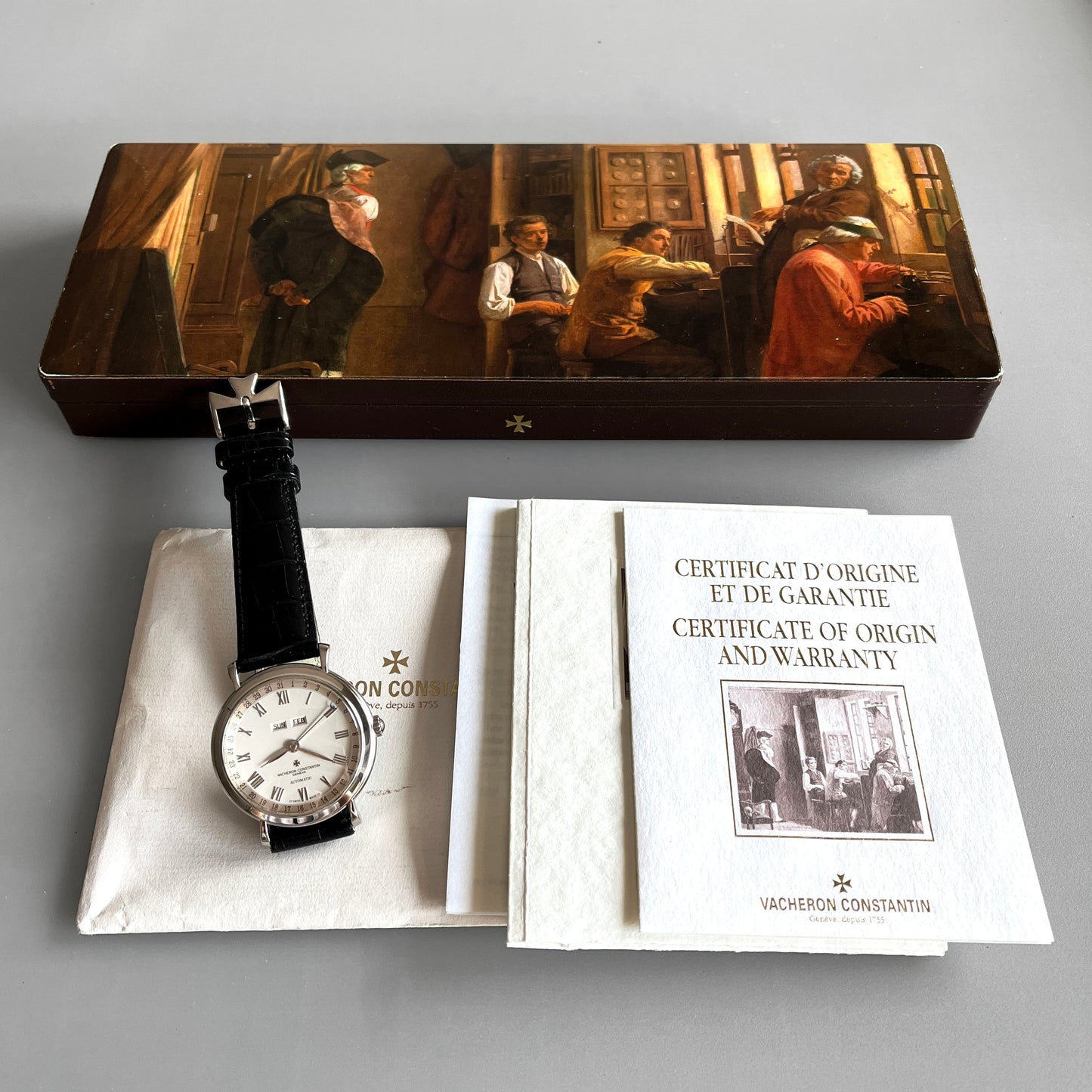 Vacheron Constantin Les Historiques Triple Calendar, White Gold