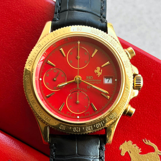 Ferrari F40 Competizione Chronograph, Yellow Gold