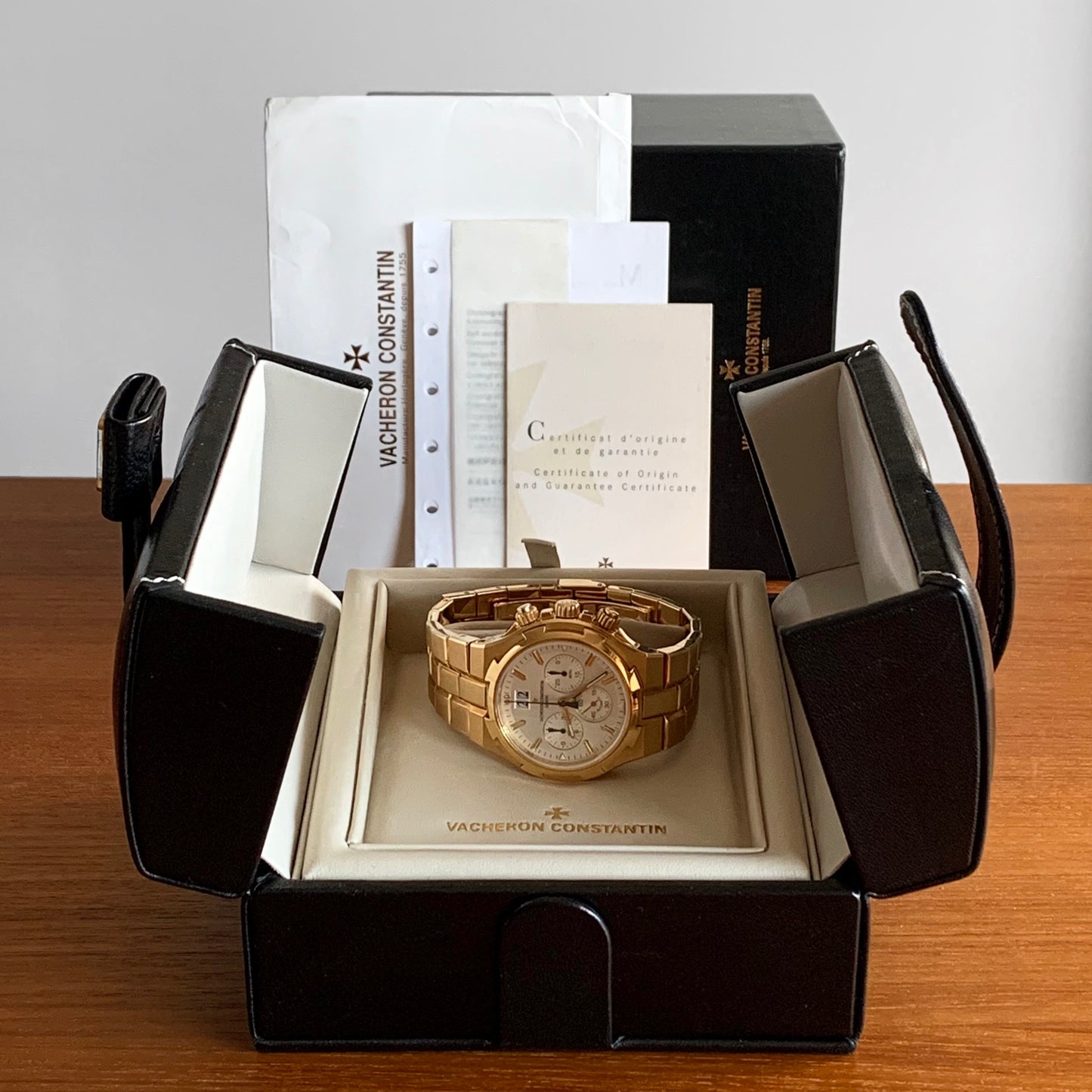 Vacheron Overseas First Generation Overseas Big Date Chronograph, Yellow Gold