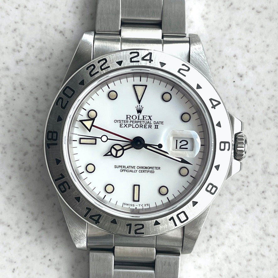Rolex Explorer II, Ref. 16570, X-serial number, Steel