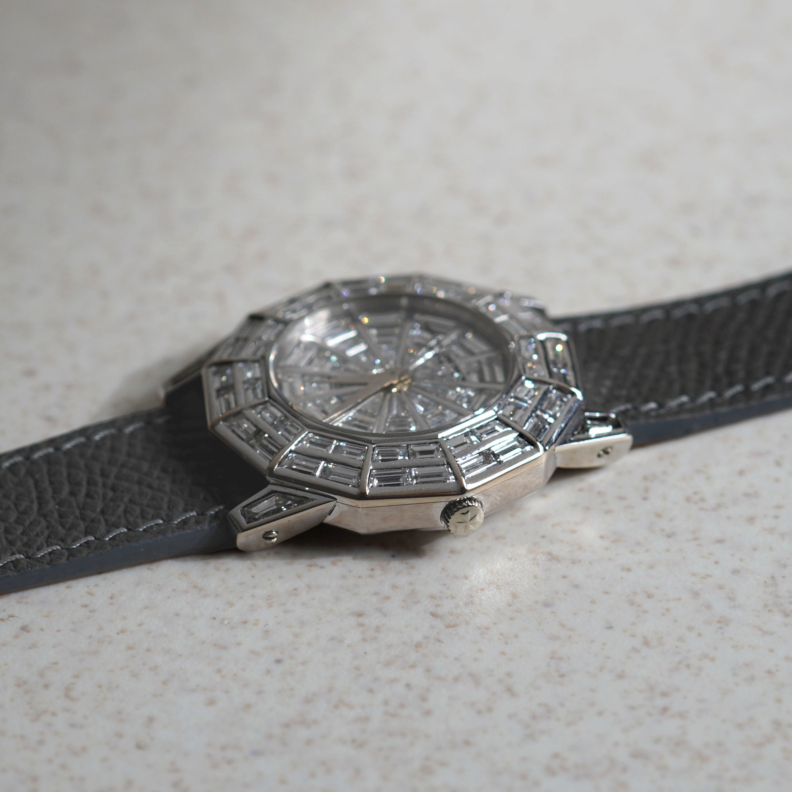 Vacheron Constantin Ostendere Kalla, Baguette Diamonds, White Gold