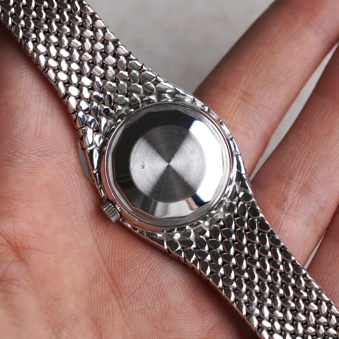 Audemars Piguet Cobra, Aventurine Dial with Diamond Hour Markers, White Gold