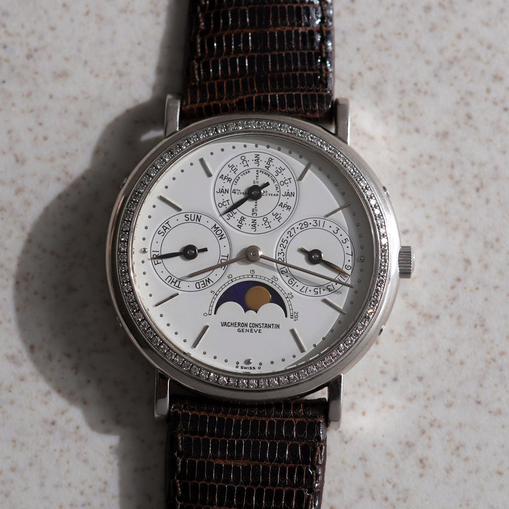 Vacheron Constantin Perpetual Calendar, Factory-set diamond bezel, Ref. 43031/3, Platinum