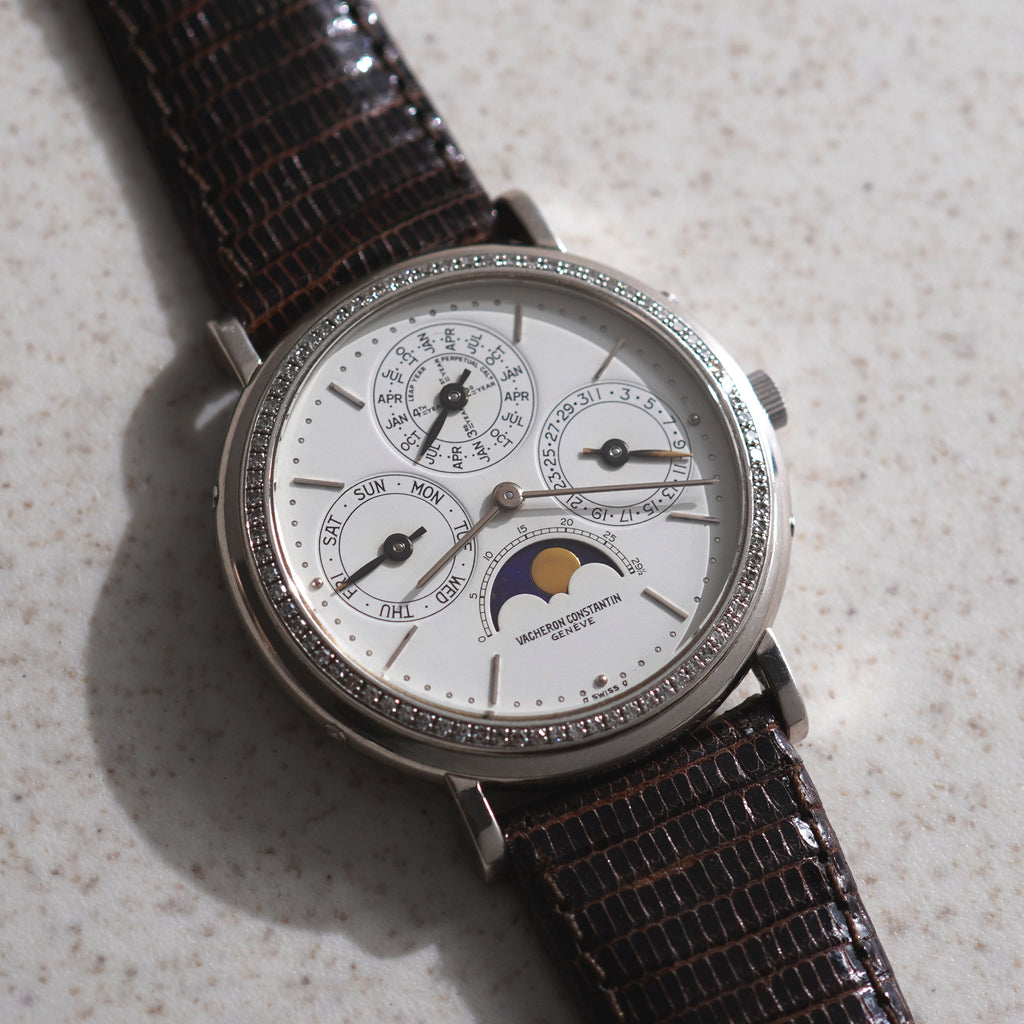 Vacheron Constantin Perpetual Calendar, Factory-set diamond bezel, Ref. 43031/3, Platinum