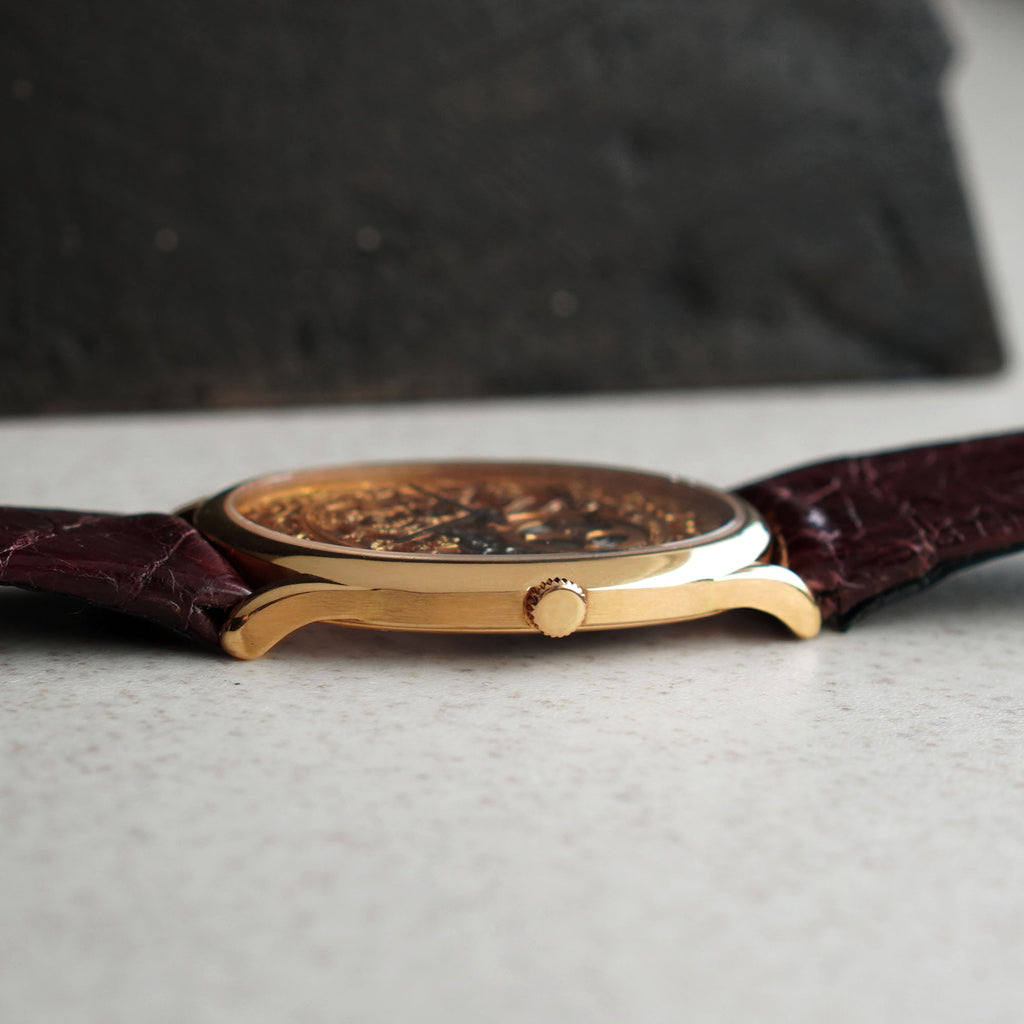 Audemars Piguet Rare Oval Skeleton, Pink Gold