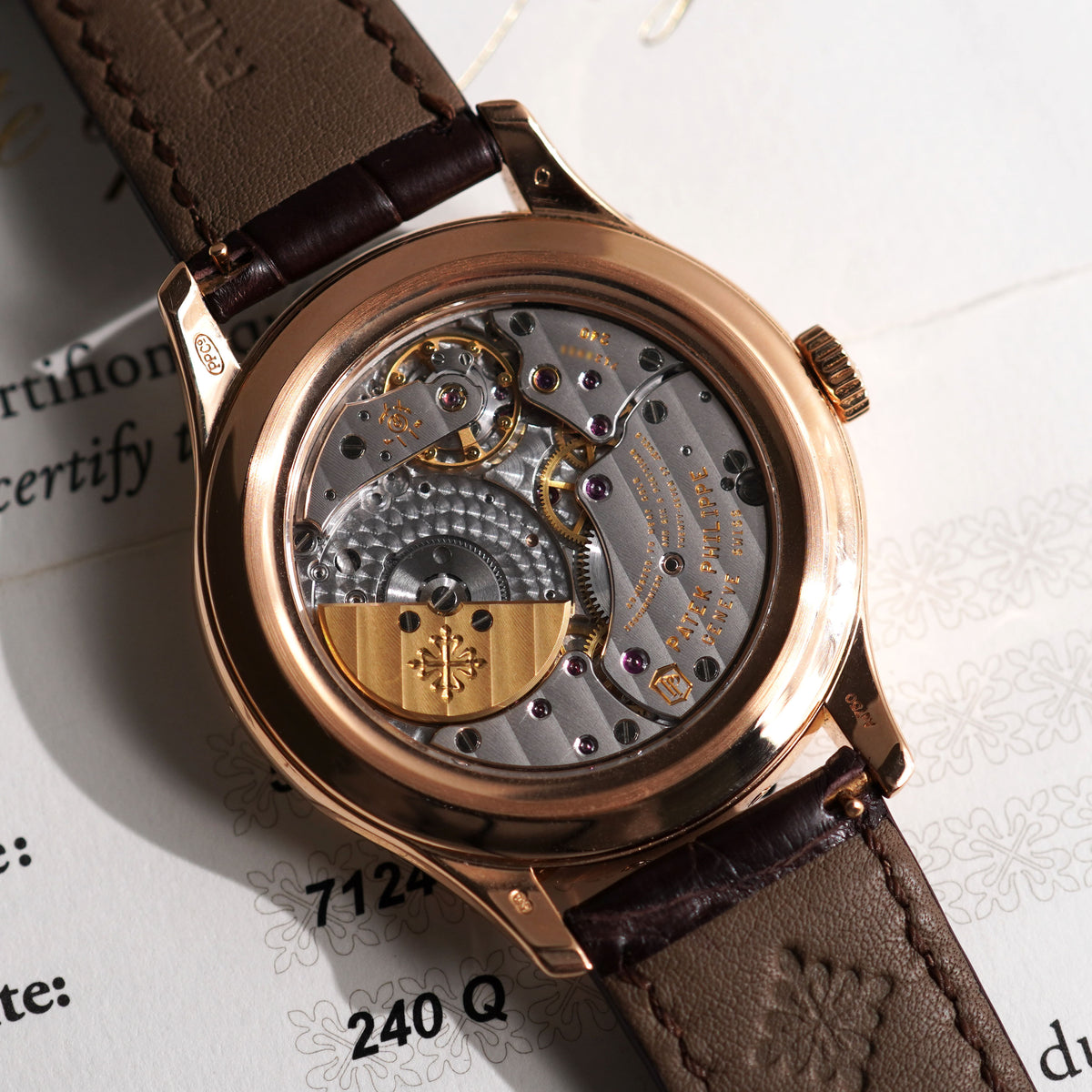 Patek Philippe Perpetual Calendar, Signed Tiffany & Co., Ref. 5327R, Rose Gold