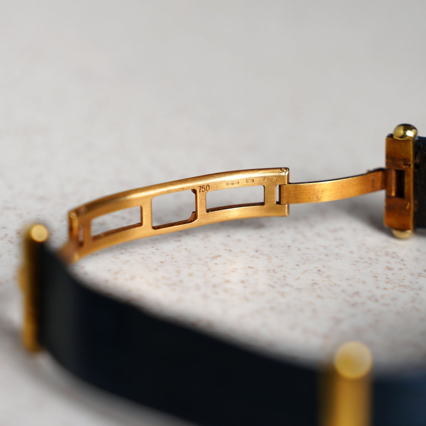 Gerald Genta Octagonal Wristwatch, White Onyx Dial, Yellow Gold