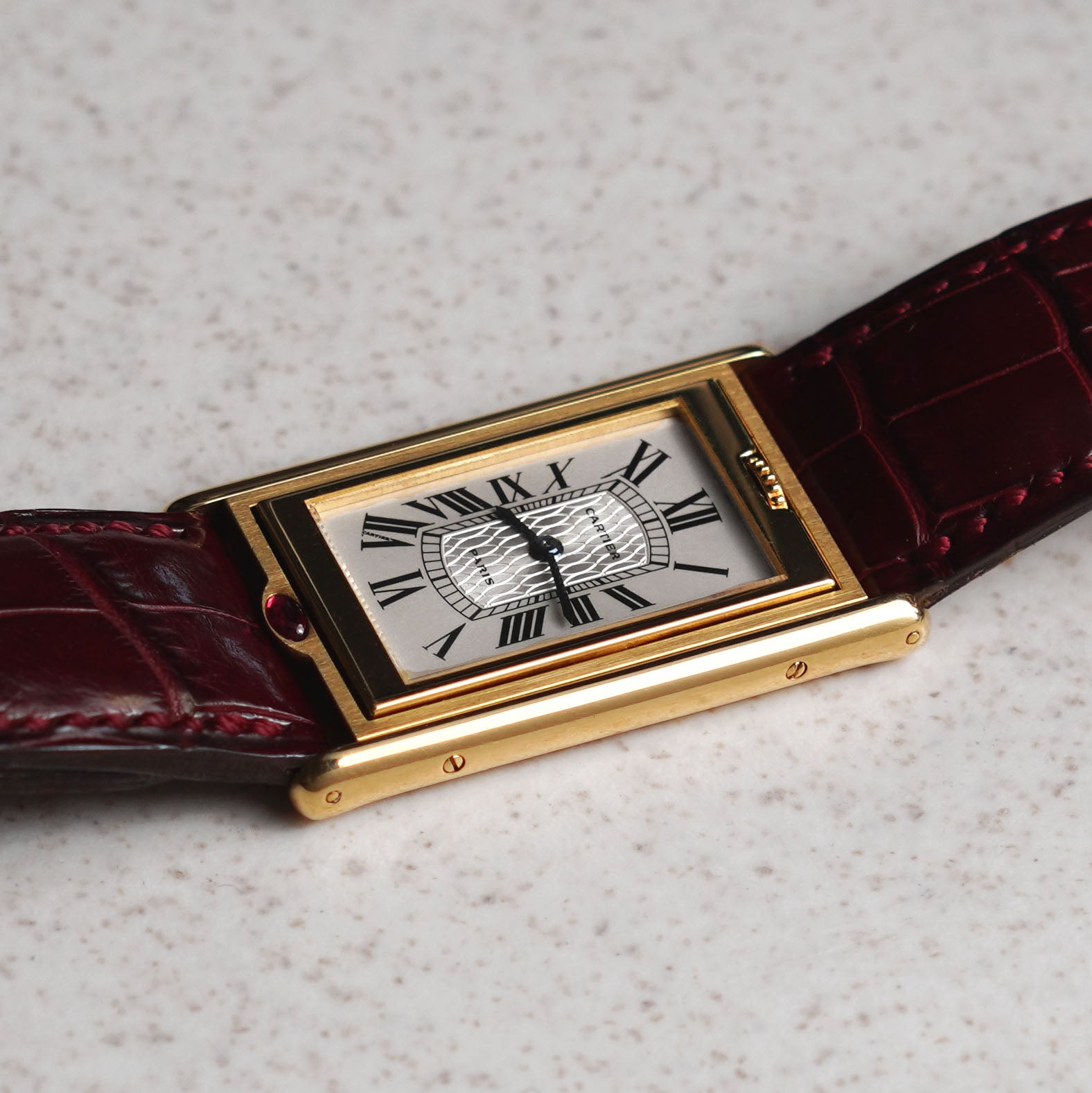 Cartier Tank Basculante 150th Anniversary 'I Love Cartier' Limited Edition, Ref. W1523556, Yellow Gold