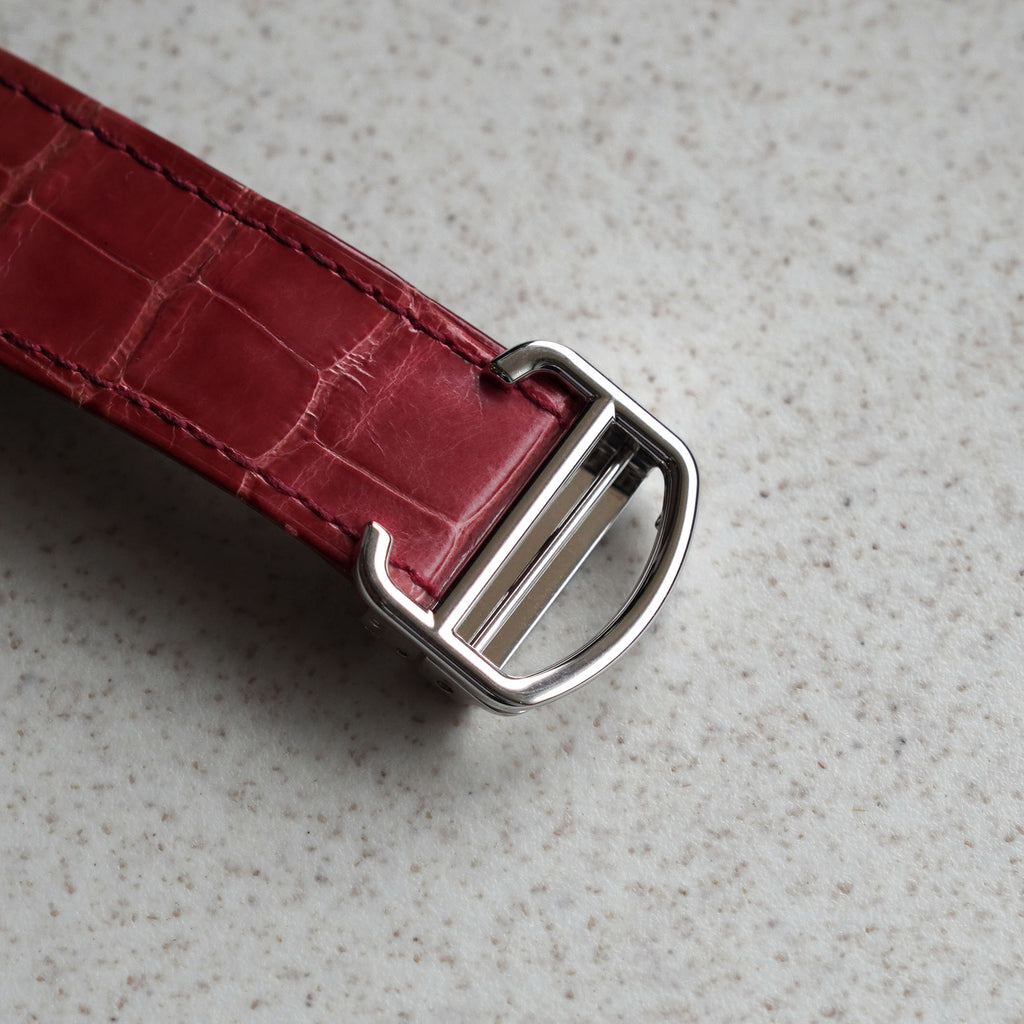 Cartier Tank Anglaise XL with Date, Diamond Bezel, New Old Stock, Ref. WT100023, White Gold