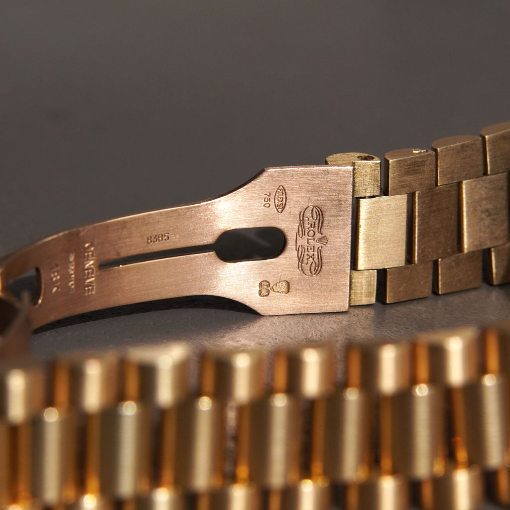Rolex Day-Date Ref. 18038, Missoni Dial with Diamonds and Sapphires, Yellow Gold