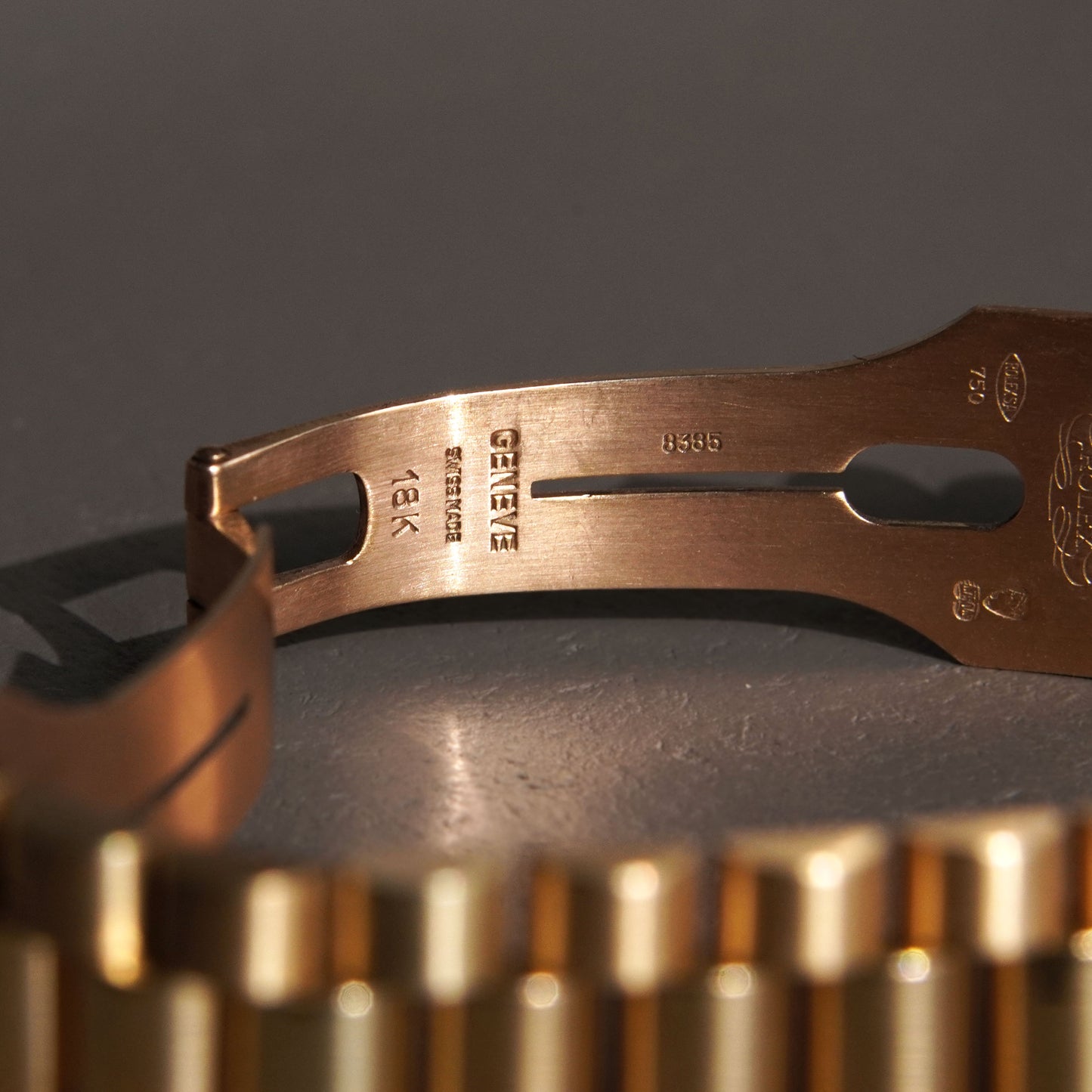 Rolex Day-Date 18038, Missoni Dial with Diamonds and Sapphires, Yellow Gold