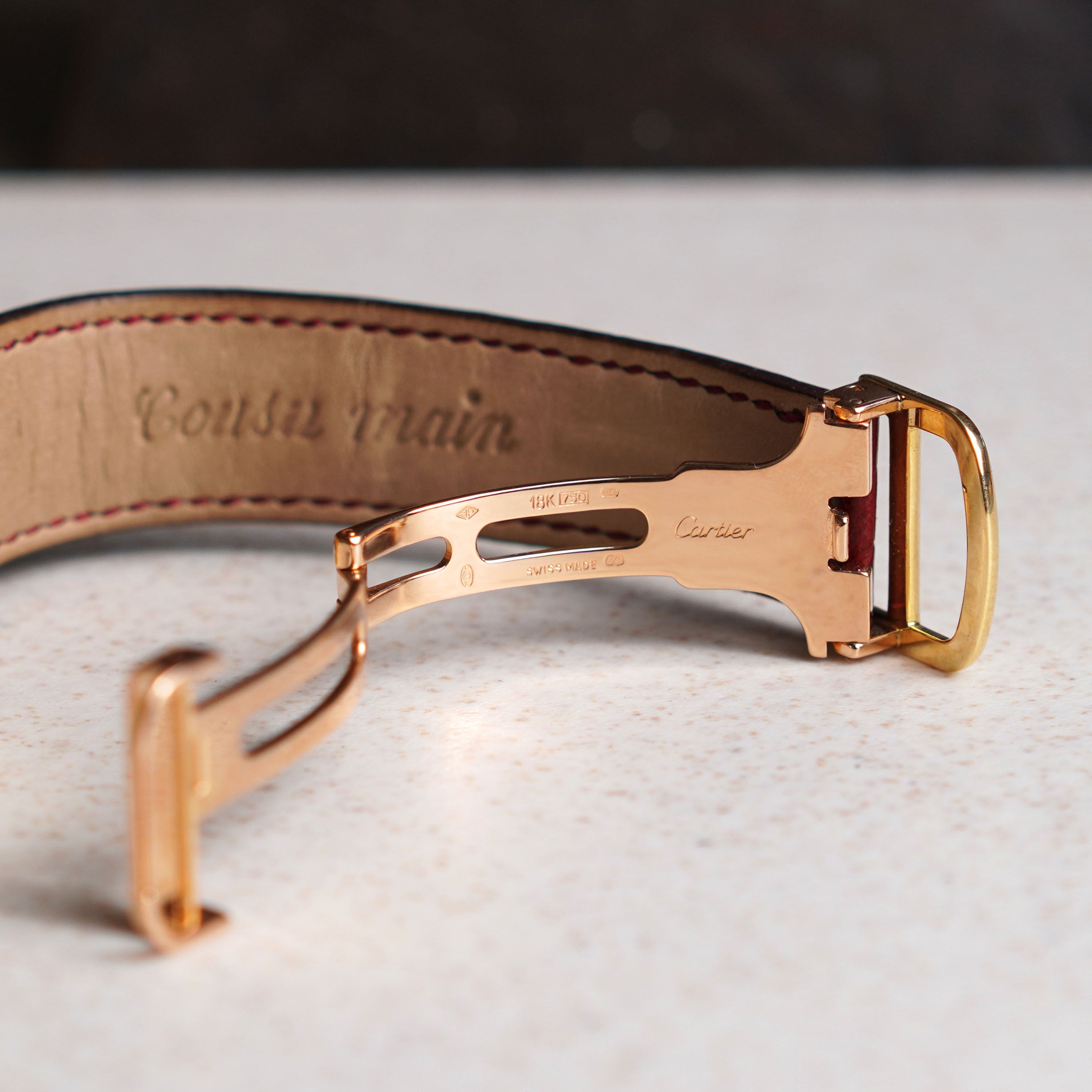 Cartier Tank Basculante 150th Anniversary 'I Love Cartier' Limited Edition, Ref. W1523556, Yellow Gold