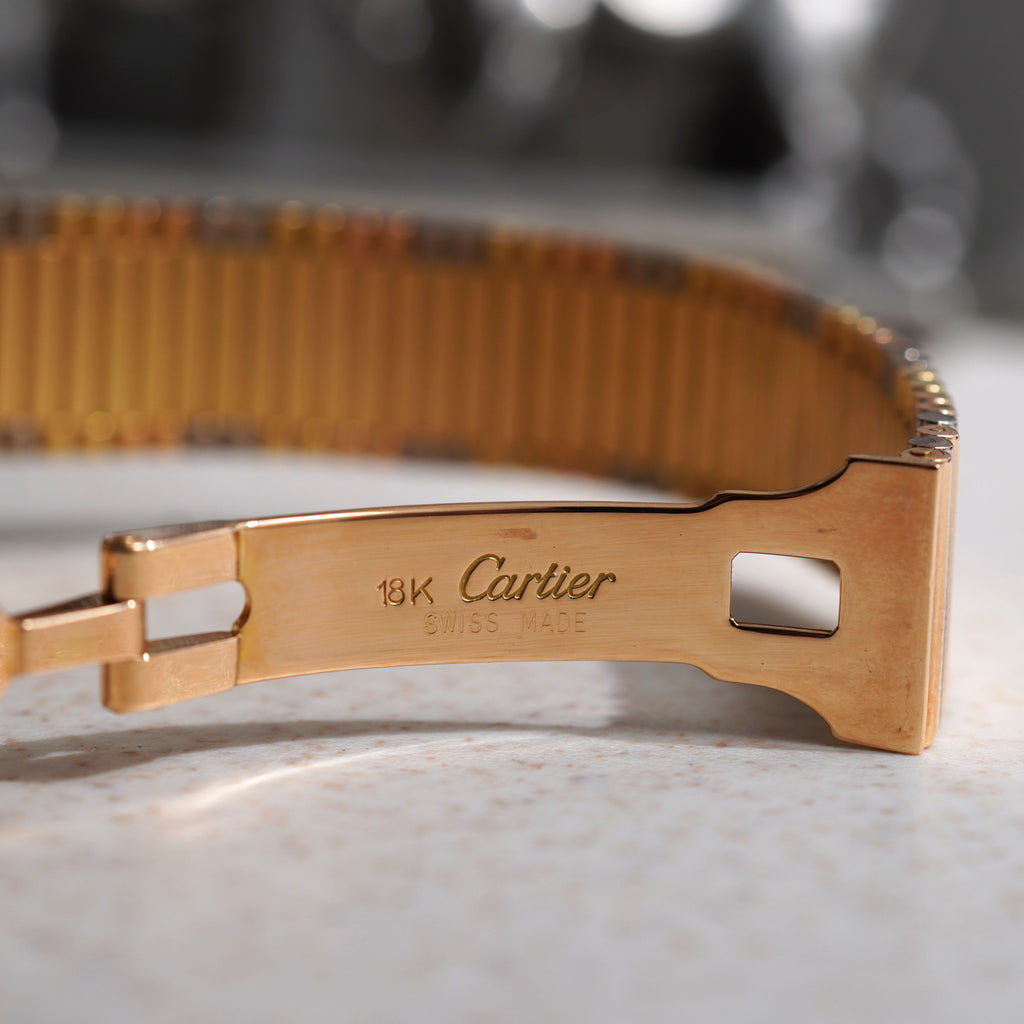 Cartier Ceinture Trinity Bracelet Watch, Yellow, White and Rose Gold