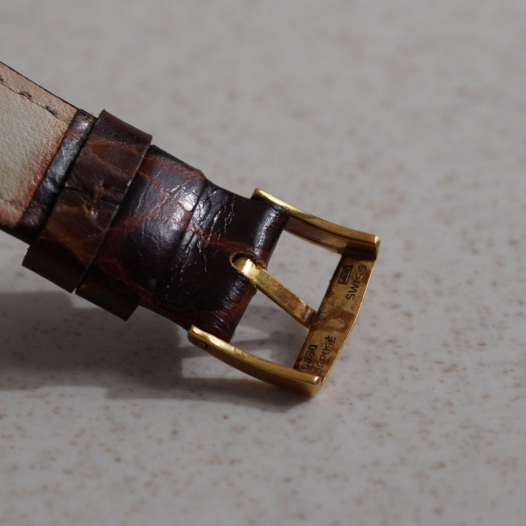 Vacheron Constantin with Rare jade stone dial, Ref. 7590, Yellow Gold