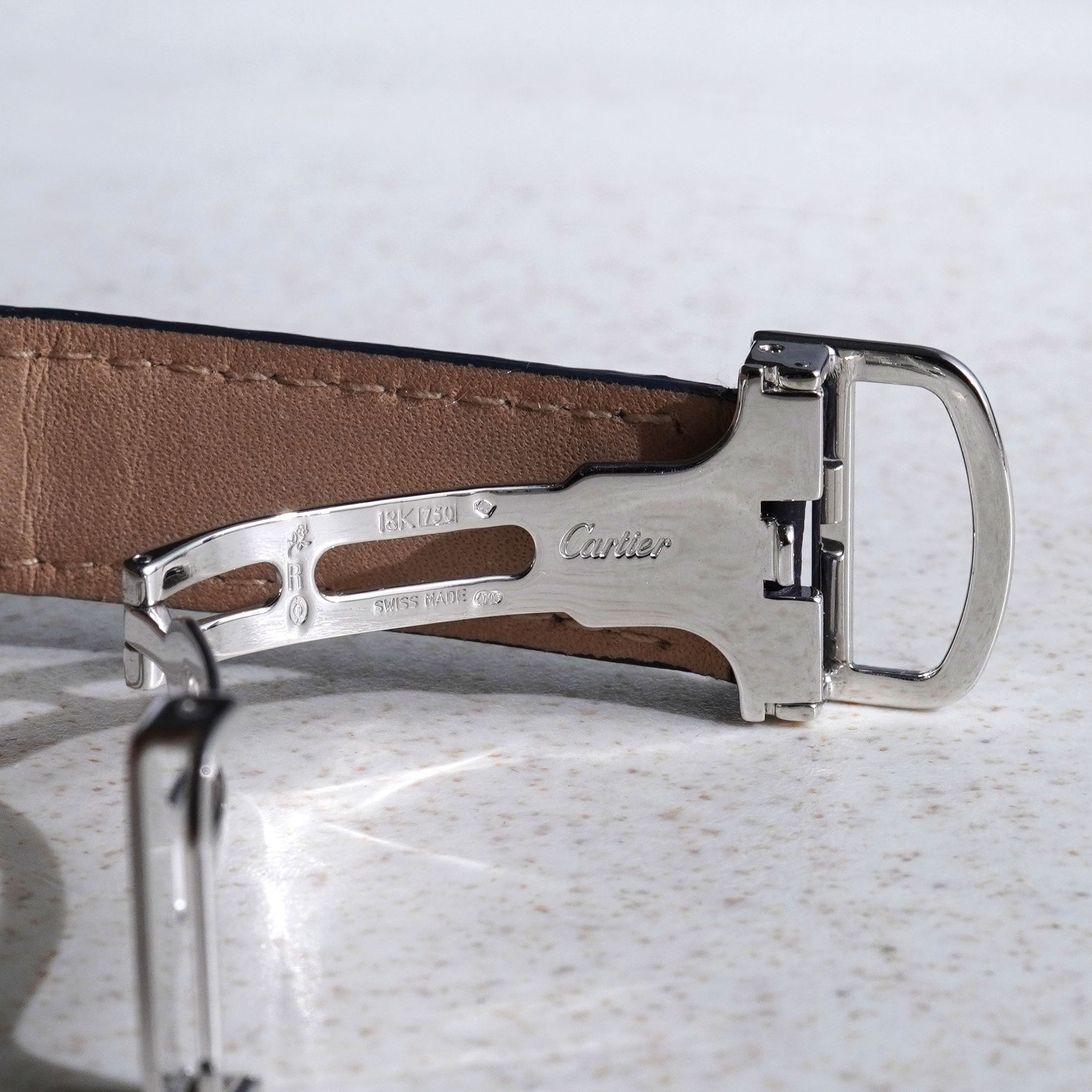 Cartier CPCP Tortue Monopoussoir, Ref. 2396, White Gold