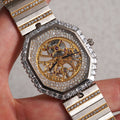 Credor Skeleton Bracelet Watch, Diamond dial and Baguette diamond bezel, Ref. K238-5010, White Gold
