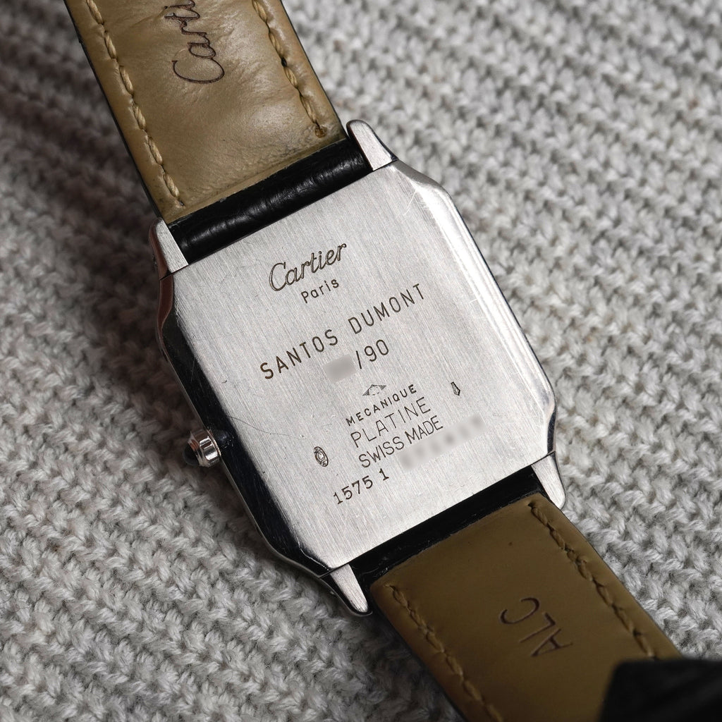 Cartier Santos Dumont 90th Anniversary Limited Edition, Salmon Dial, Ref. 1575 1, Platinum