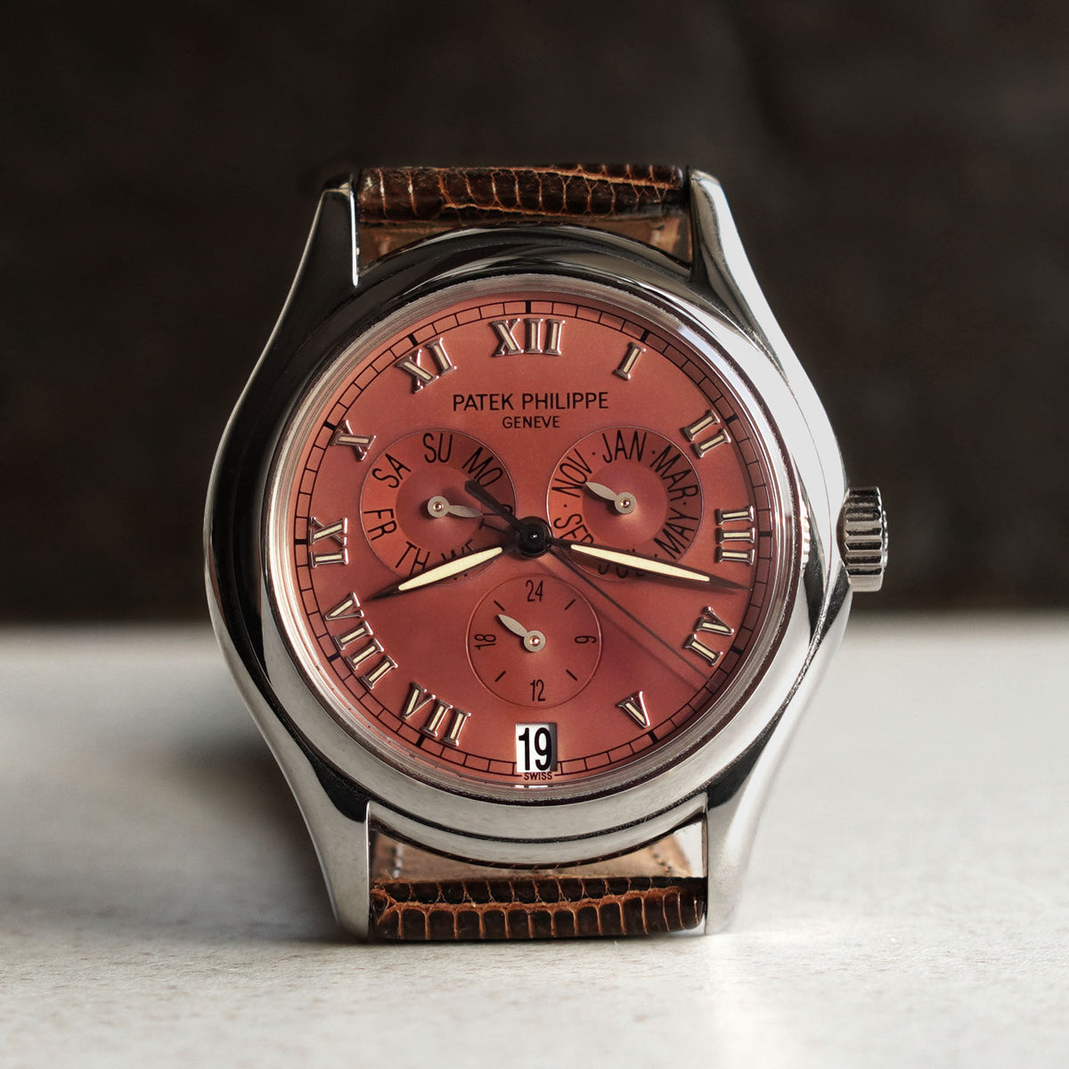 Patek Philippe Annual Calendar, Tropical Salmon Dial, Ref. 5035, White Gold