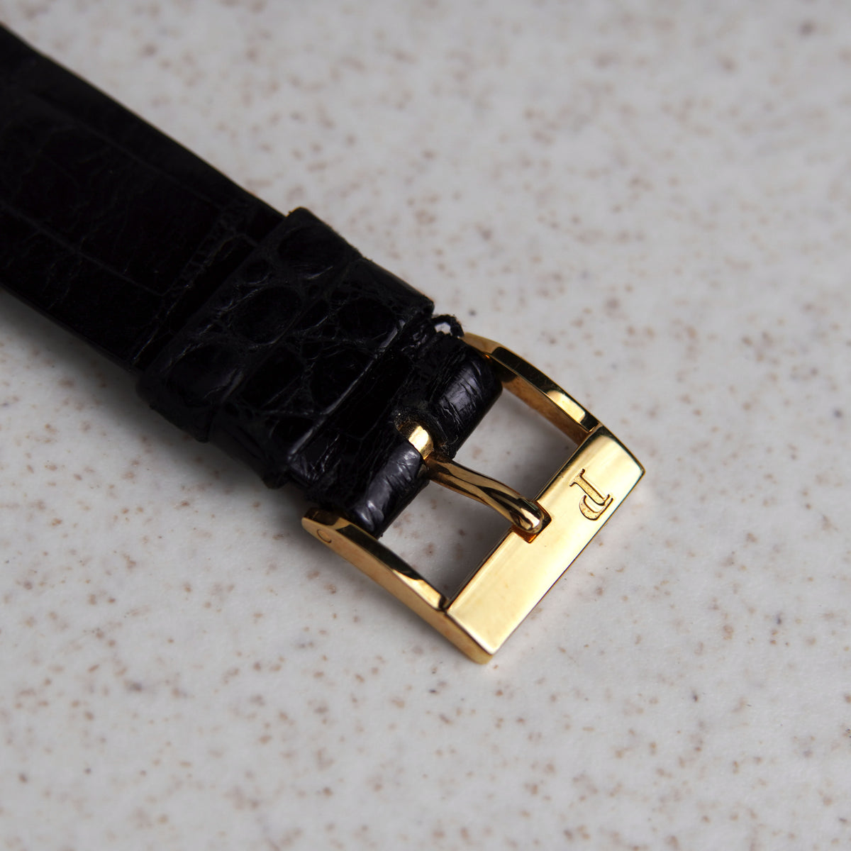 Piaget Dancer, Champagne Dial with Lapis Lazuli Hour Markers, Ref. 94023 N, Yellow Gold