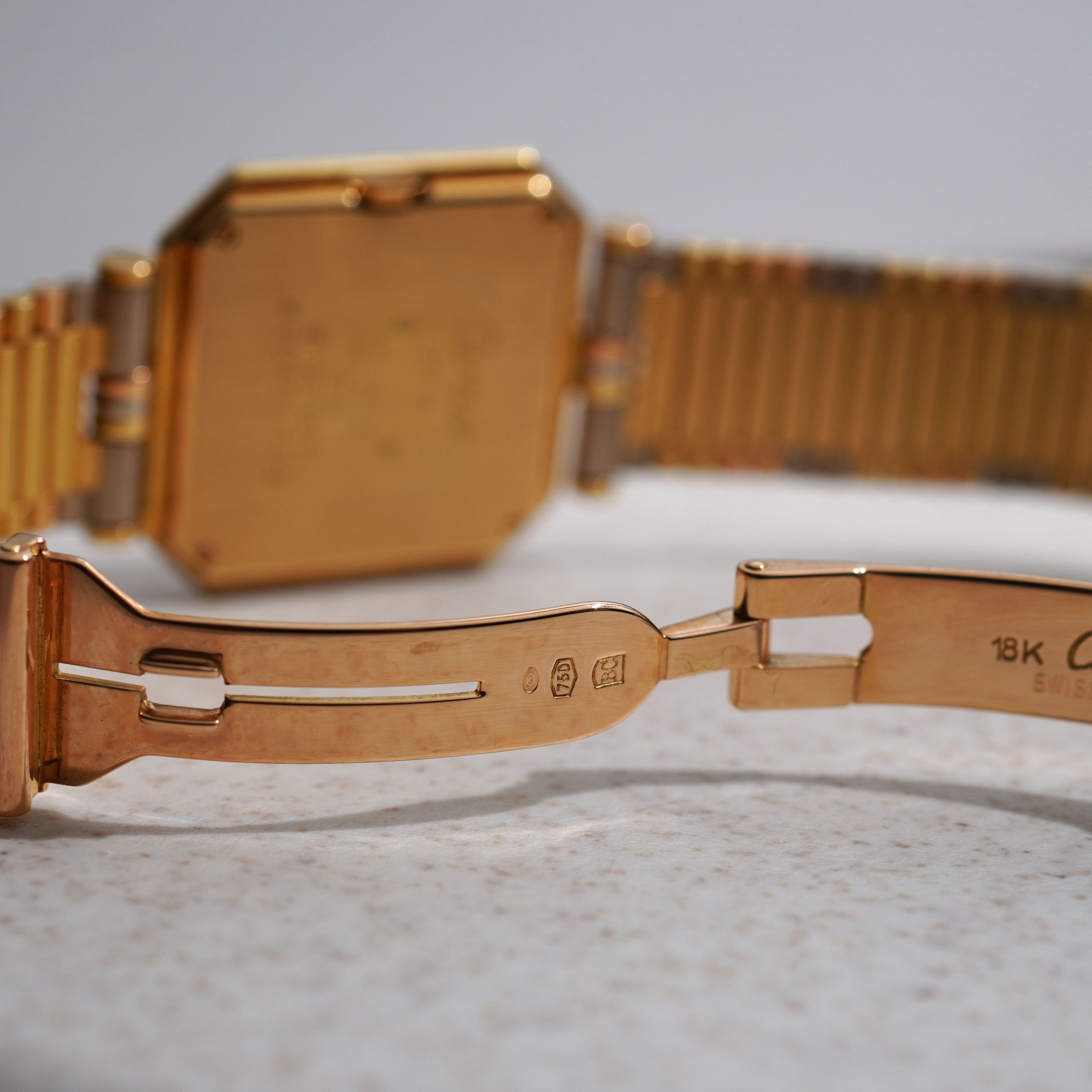 Cartier Ceinture Trinity Bracelet Watch, Yellow, White and Rose Gold
