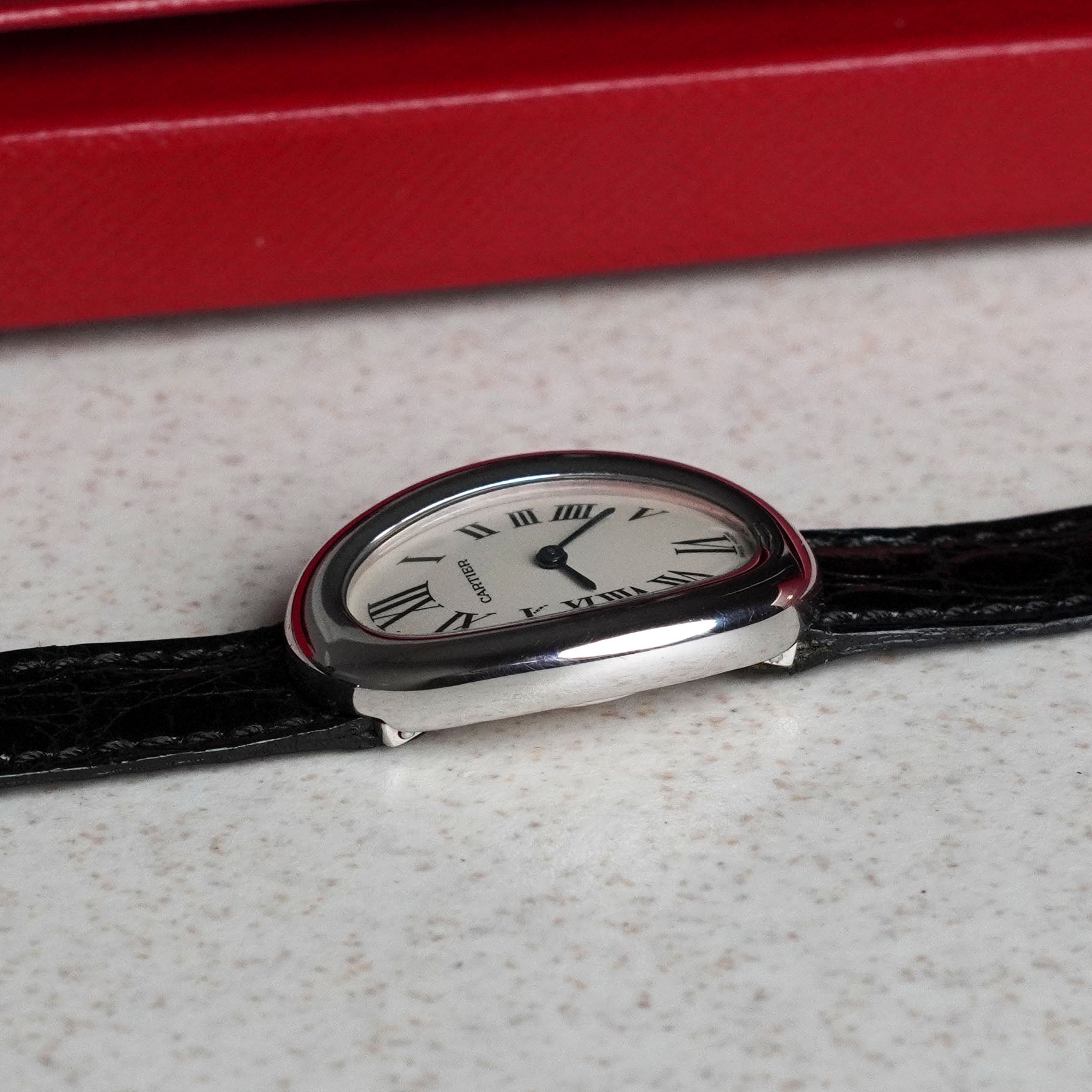 Cartier Baignoire, Ref. 1955, White Gold