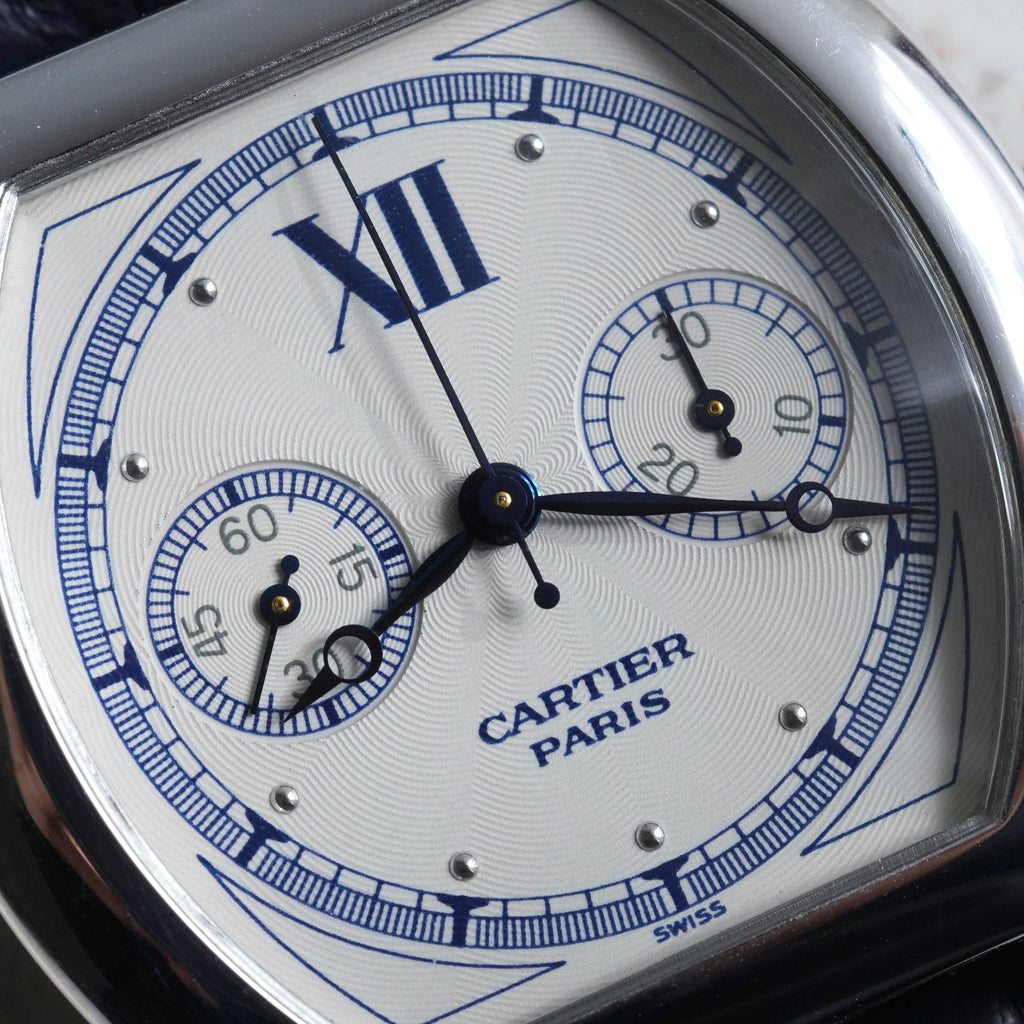 Cartier CPCP Tortue Monopoussoir, Ref. 2396, White Gold