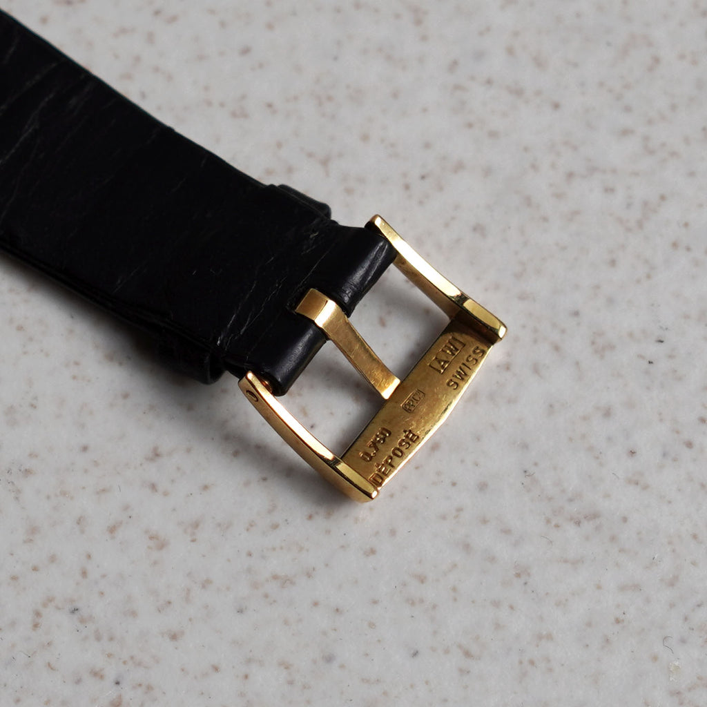 Patek Philippe Cushion-Shaped Watch, Blue Textured Dial, Ref. 3585, Yellow Gold
