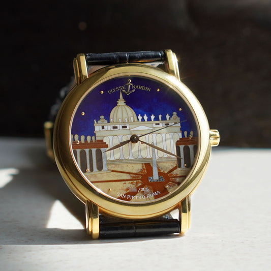 Ulysse Nardin San Marco “San Pietro Roma” Cloisonné Enamel Dial, Yellow Gold