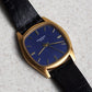 Patek Philippe Cushion-Shaped Wristwatch, Blue Textured Dial, Yellow Gold