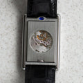 Cartier Rare Tank Basculante Mecanique Display Back, Ref. 2390, Steel