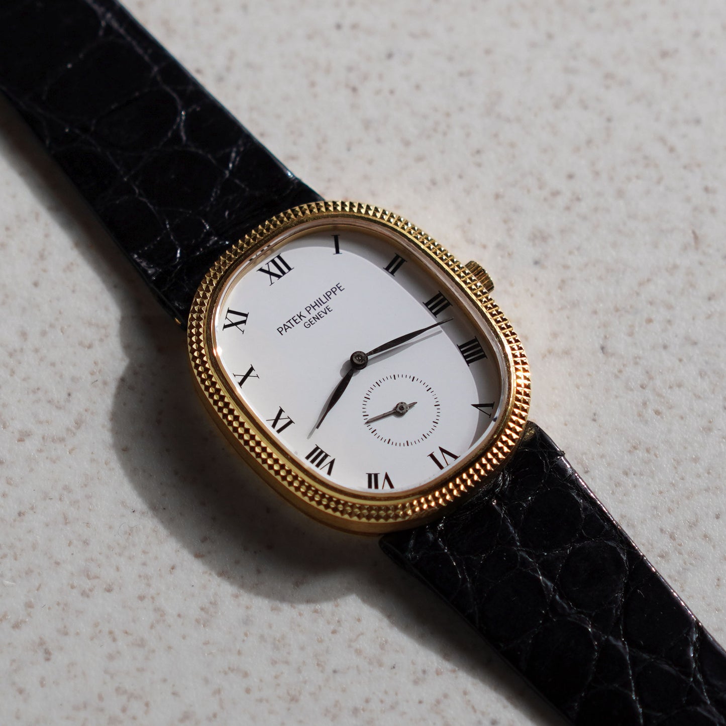 Patek Philippe Ellipse, Hobnail Bezel, Yellow Gold