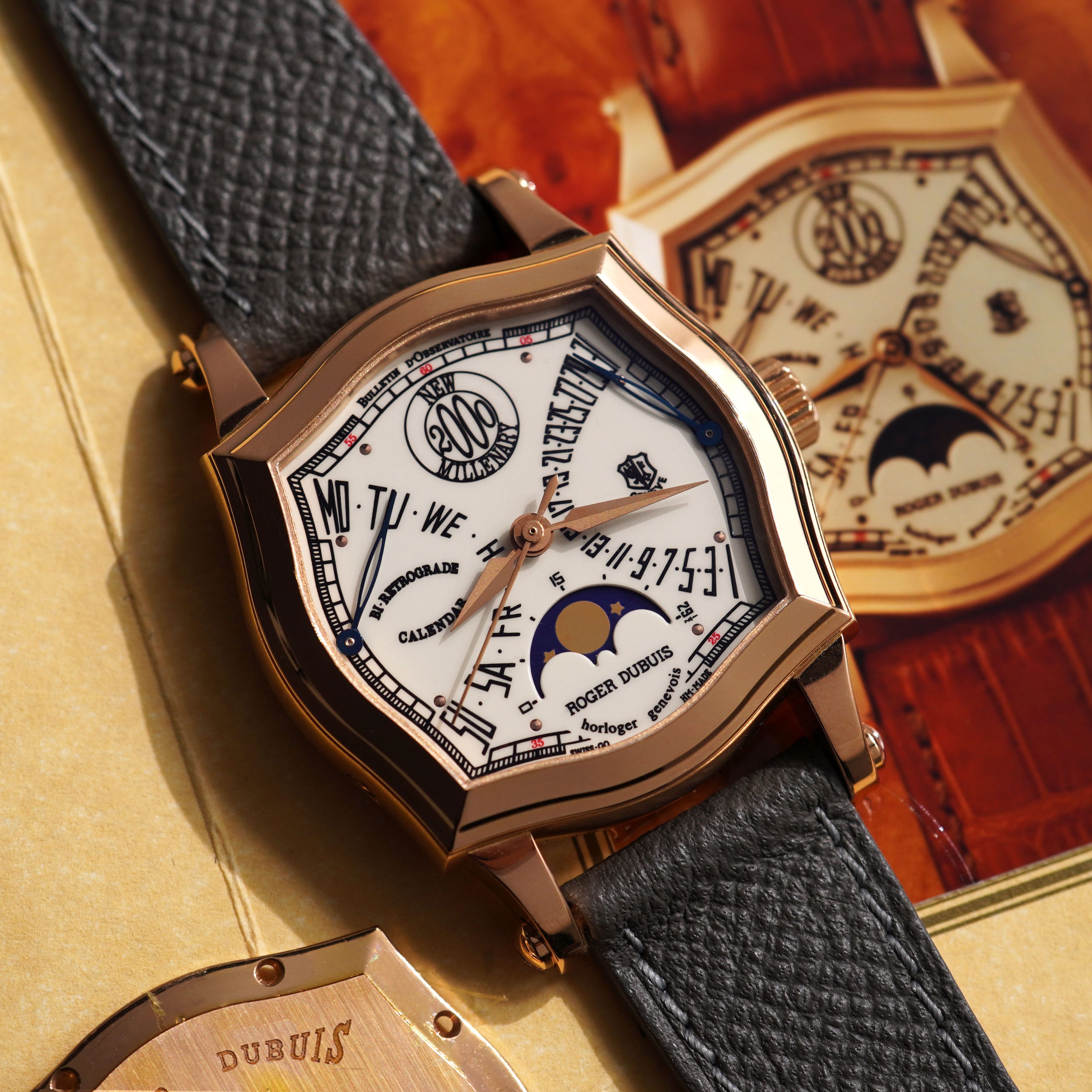 Roger Dubuis Sympathie Bi-Retrograde Calendar and Moonphase, Ref. S34 5740 5, Rose Gold