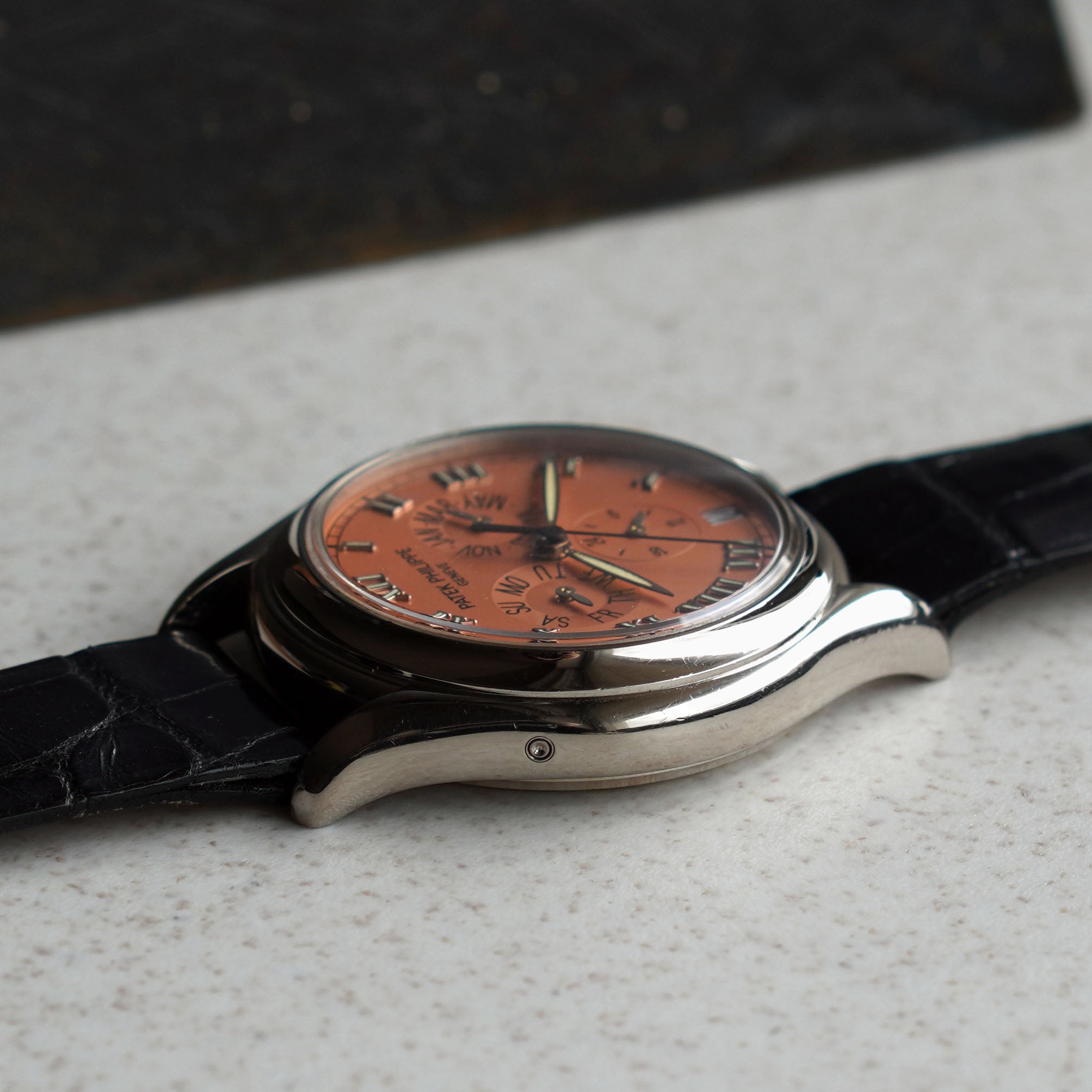 Patek Philippe Annual Calendar Salmon Dial, Ref. 5035G, White Gold