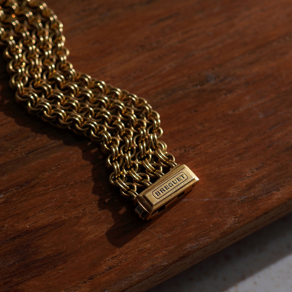 Breguet Ladies Moonphase, Chainmail bracelet, Ref. 8210, Yellow Gold